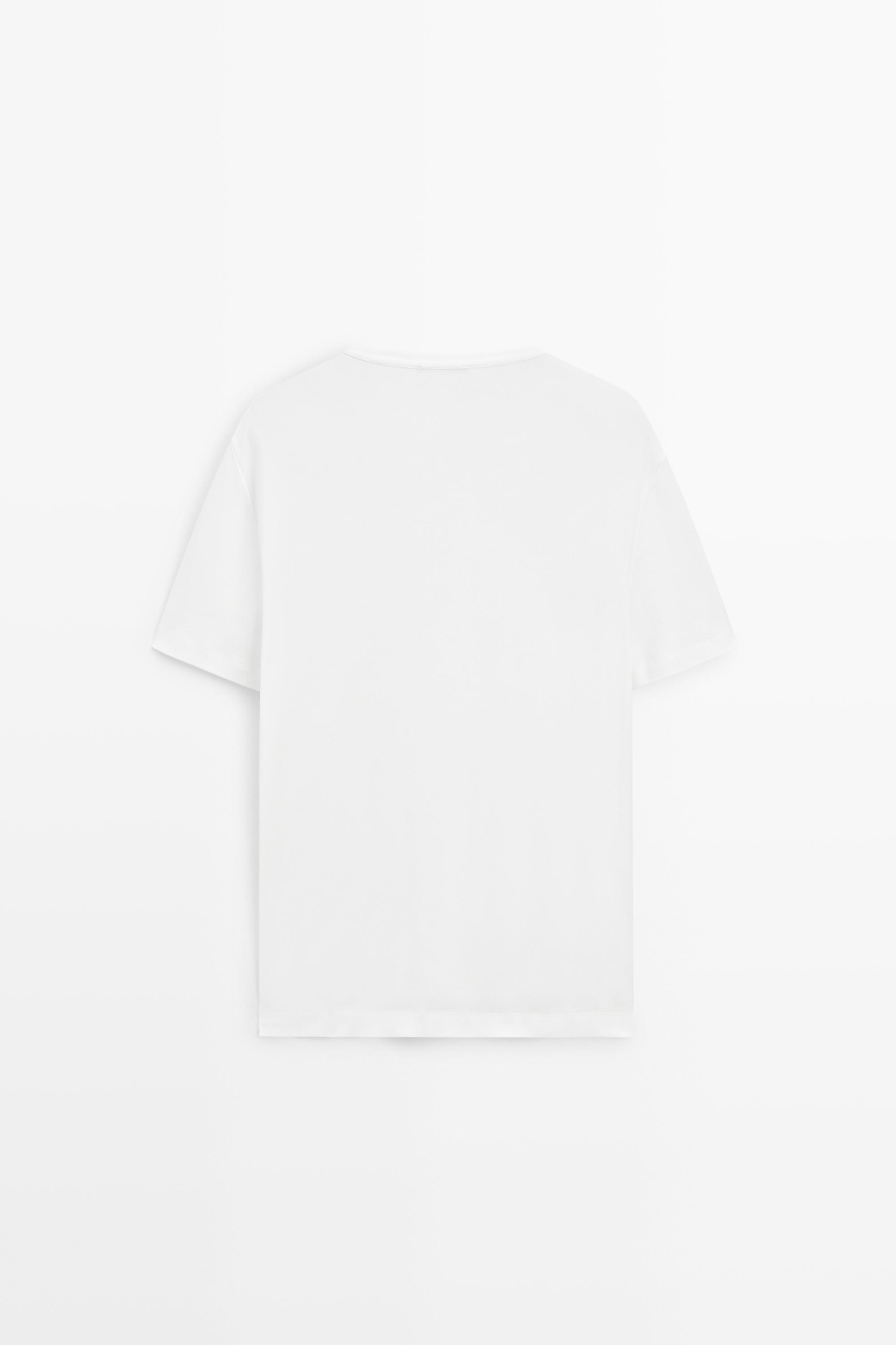 100% Cotton Short-Sleeve T-Shirt — WHITE