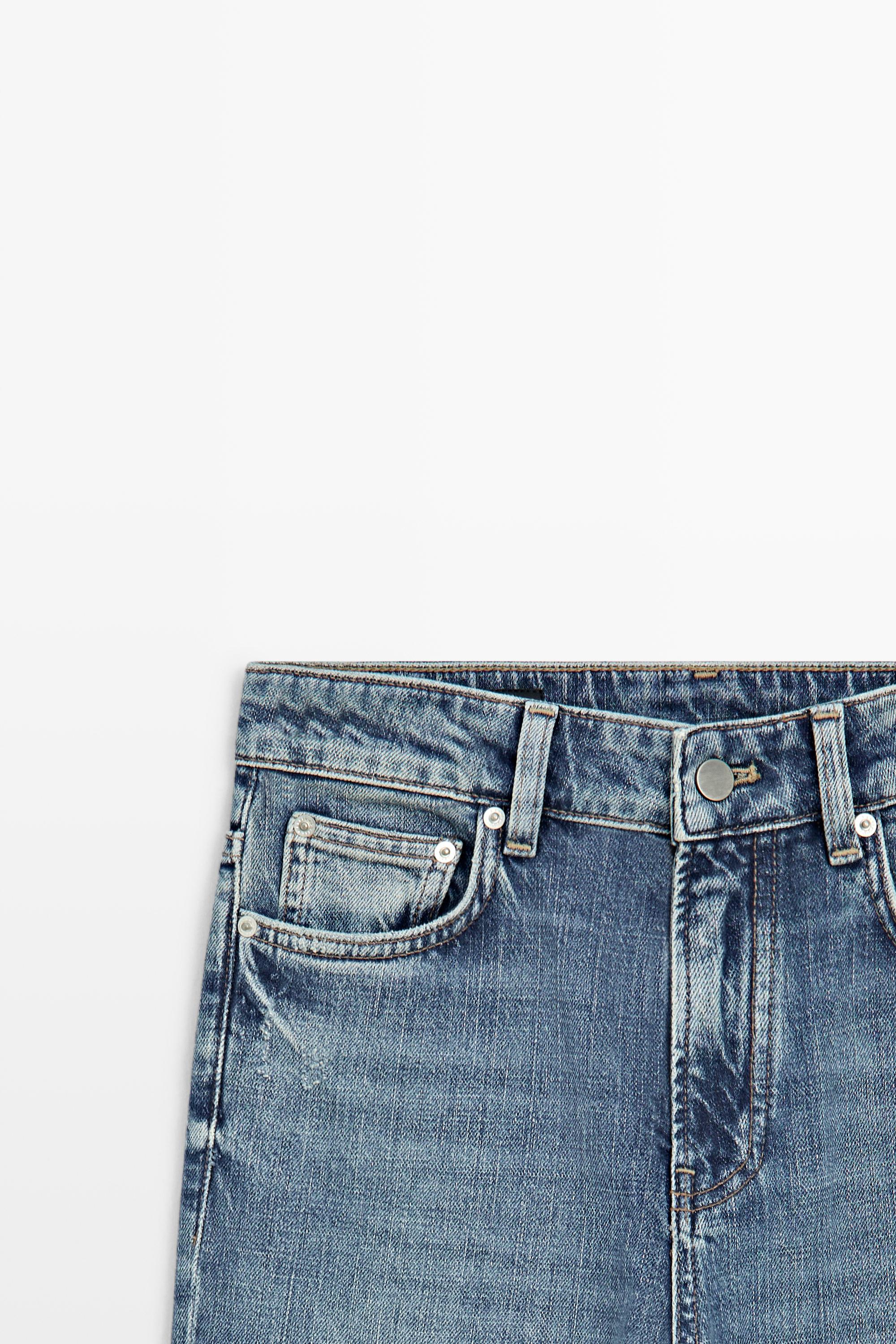 High-waist boot-cut jeans — Light Blue