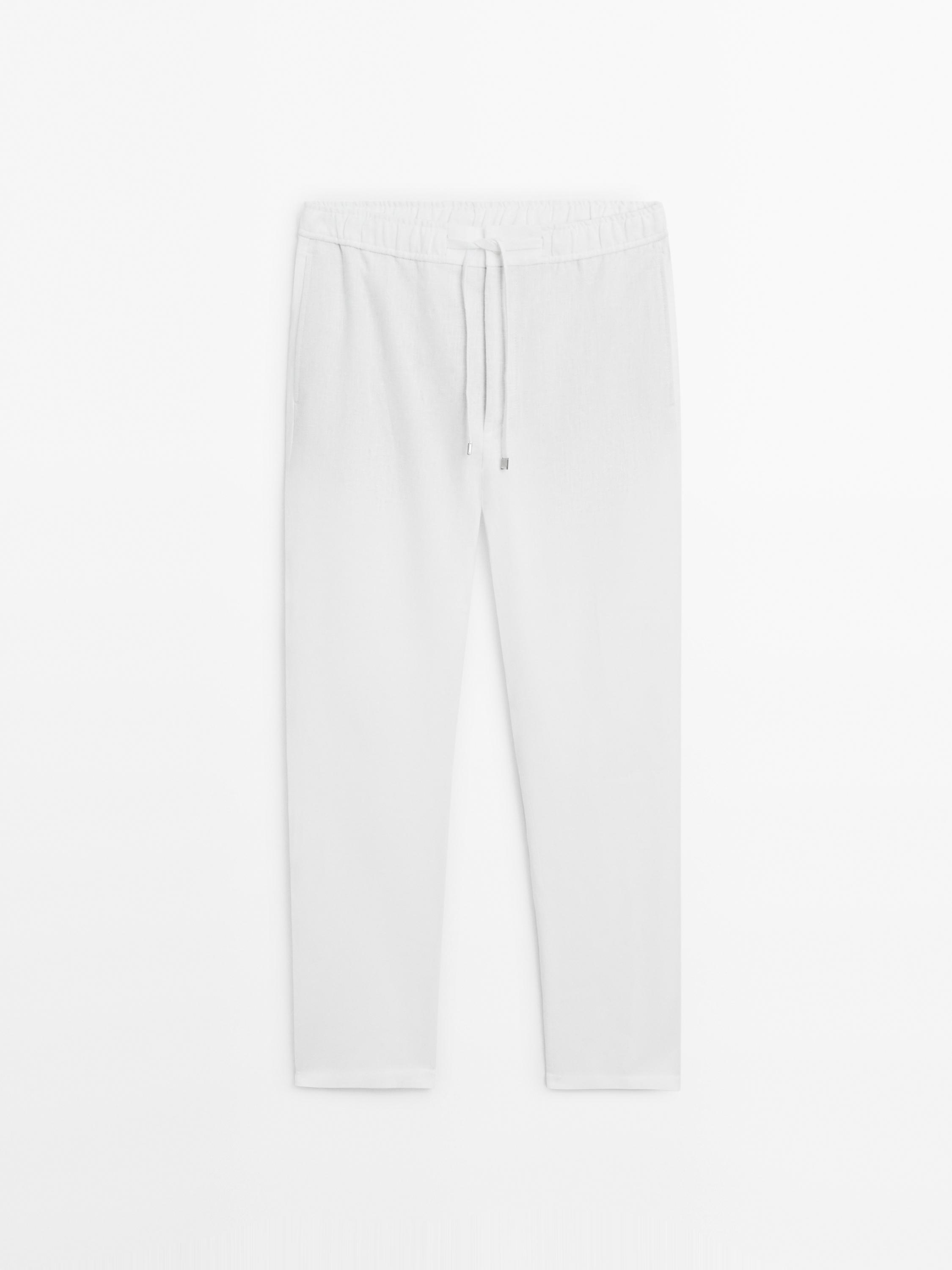 Pantalon jogging 100 % lin