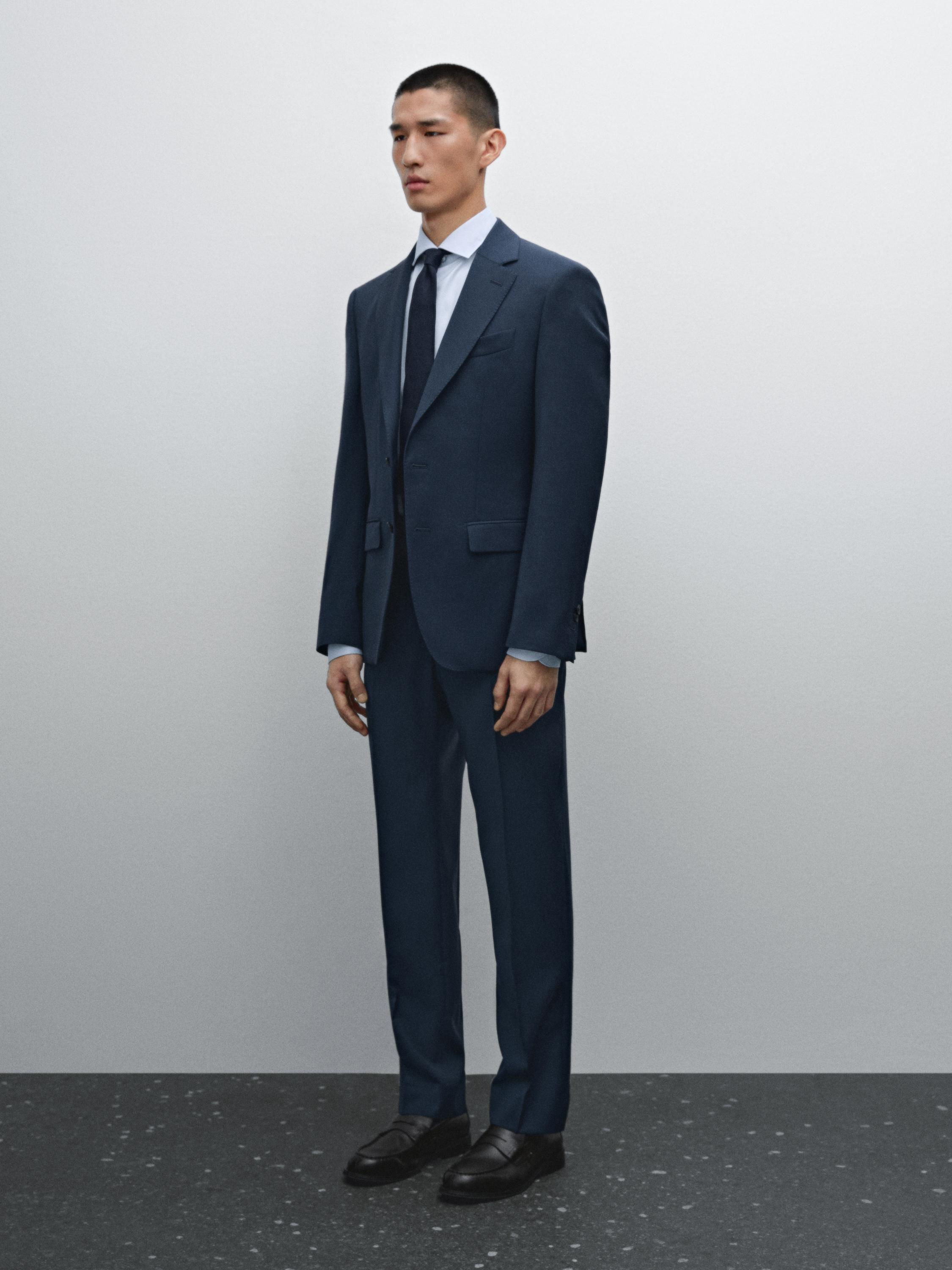 Pantalon de costume 100 % laine