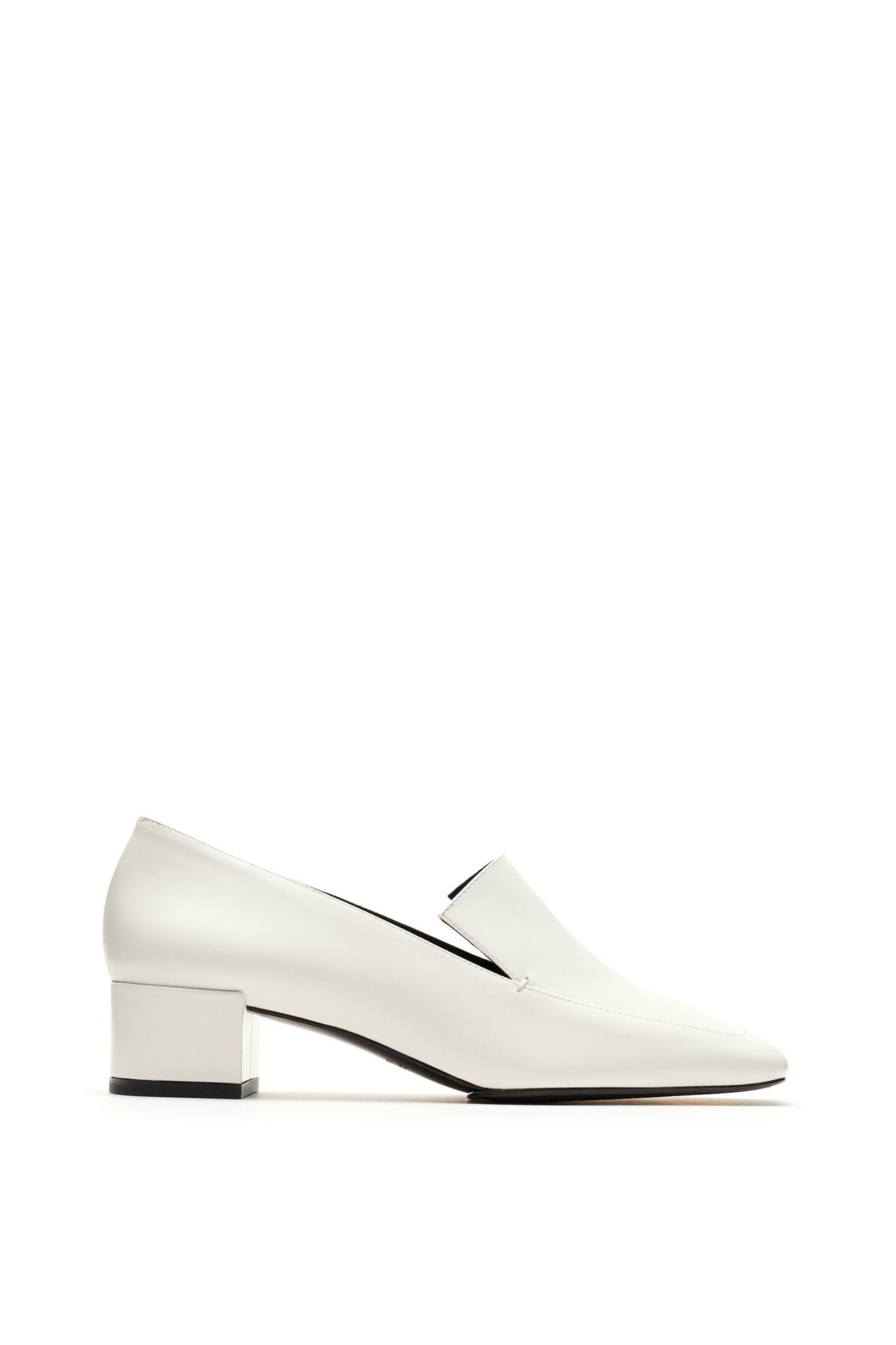 Leather heel loafers - LIMITED EDITION — WHITE