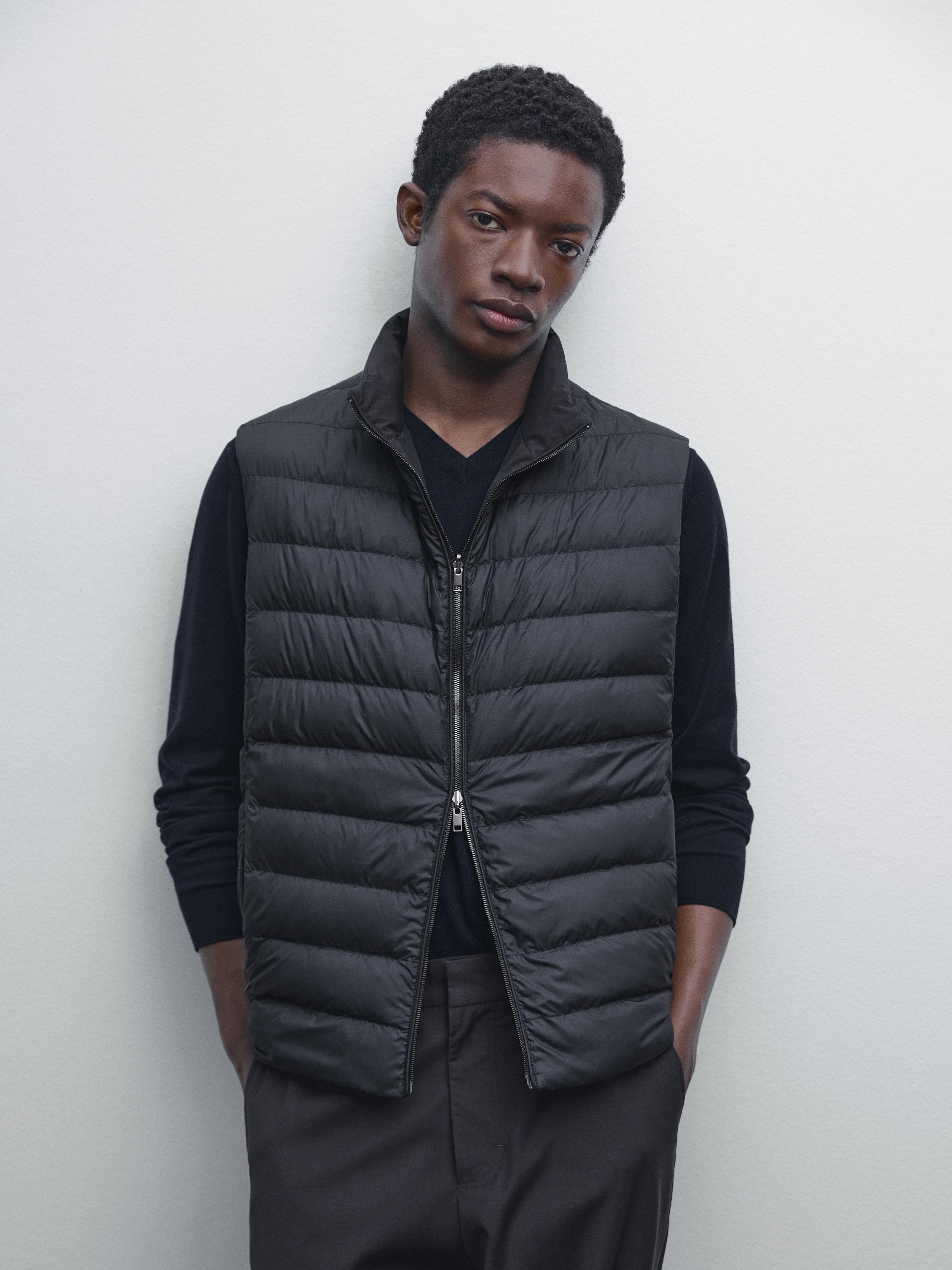 Water-repellent reversible gilet