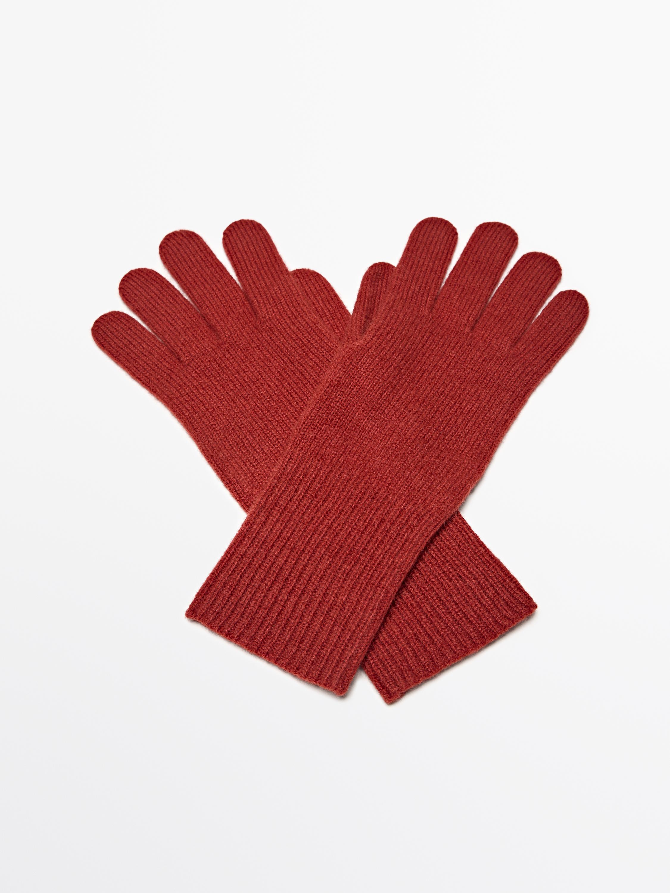 羊毛混紡針織手套