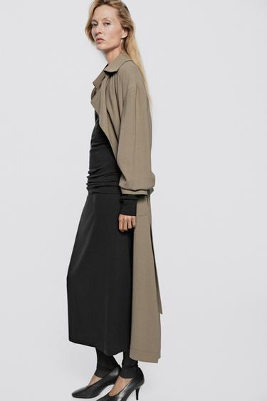 Stretch midi skirt - LIMITED EDITION — CHARCOAL 4
