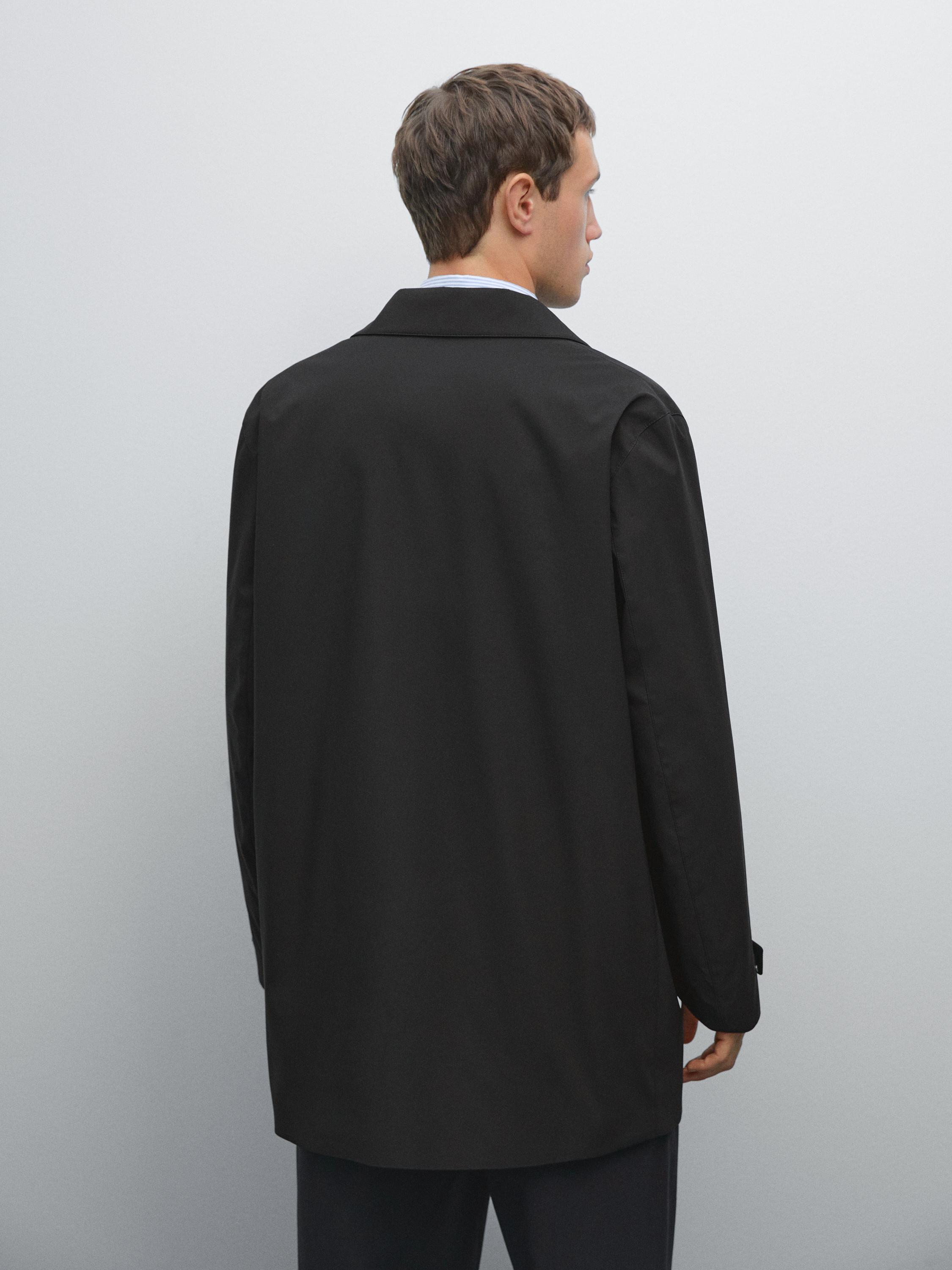 Trench in tessuto water repellent