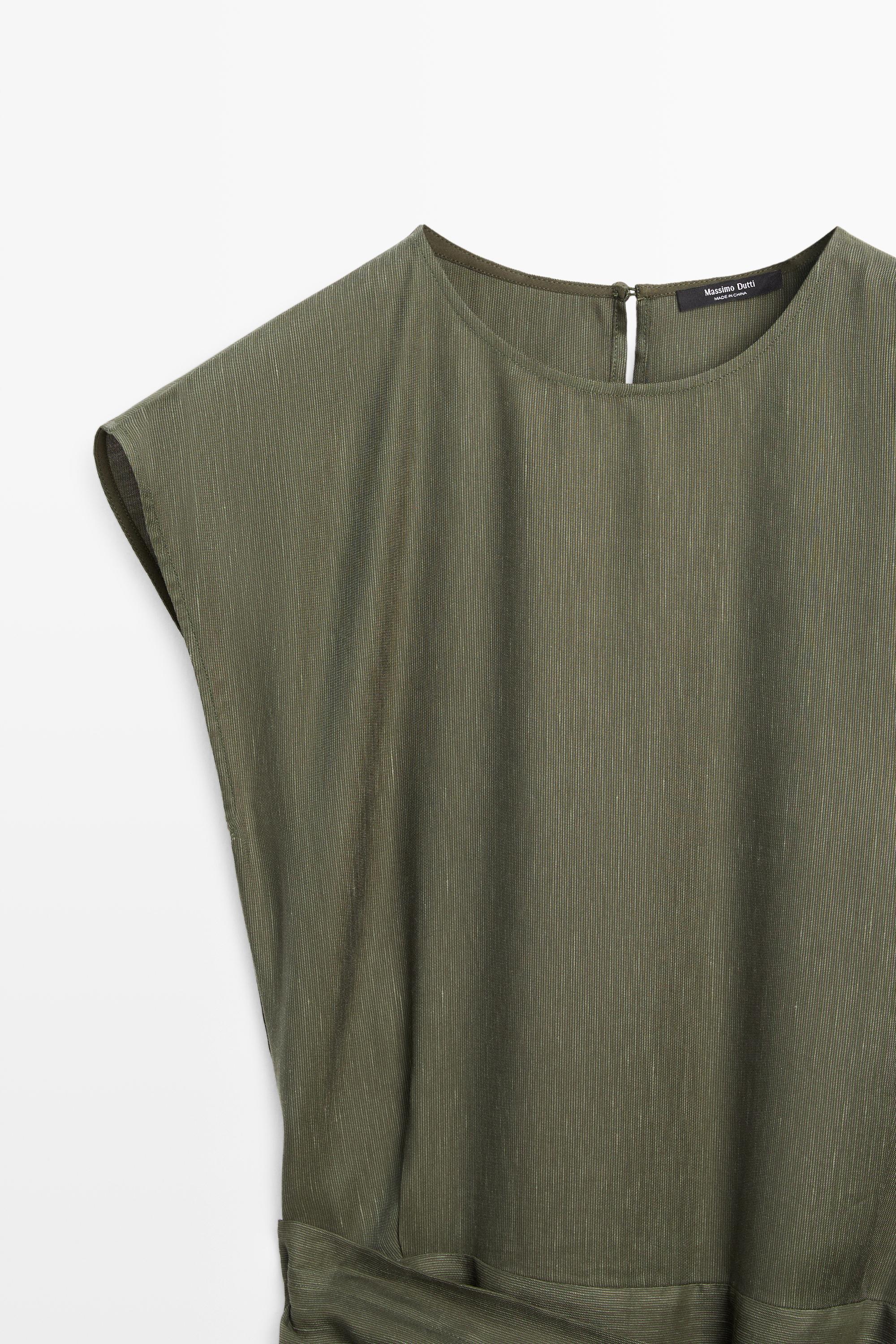 sage green modest dress Sage Green Criss Cross Satin Maxi Dress Medium main image 0