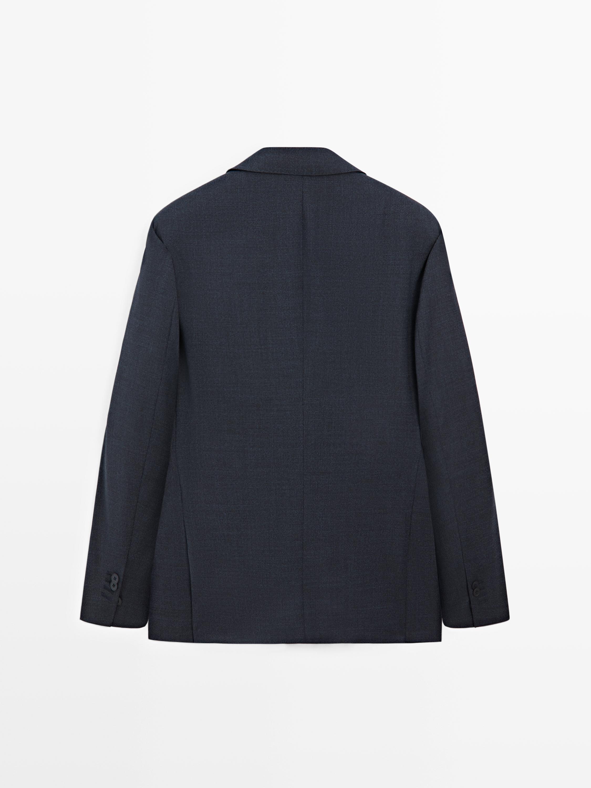 100% cool wool suit blazer — INDIGO