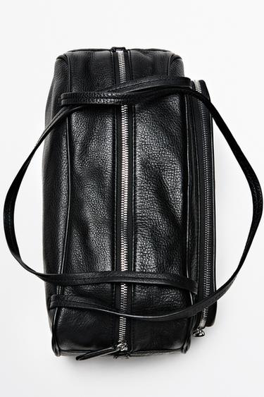 Medium Nappa leather bowling bag — BLACK 6