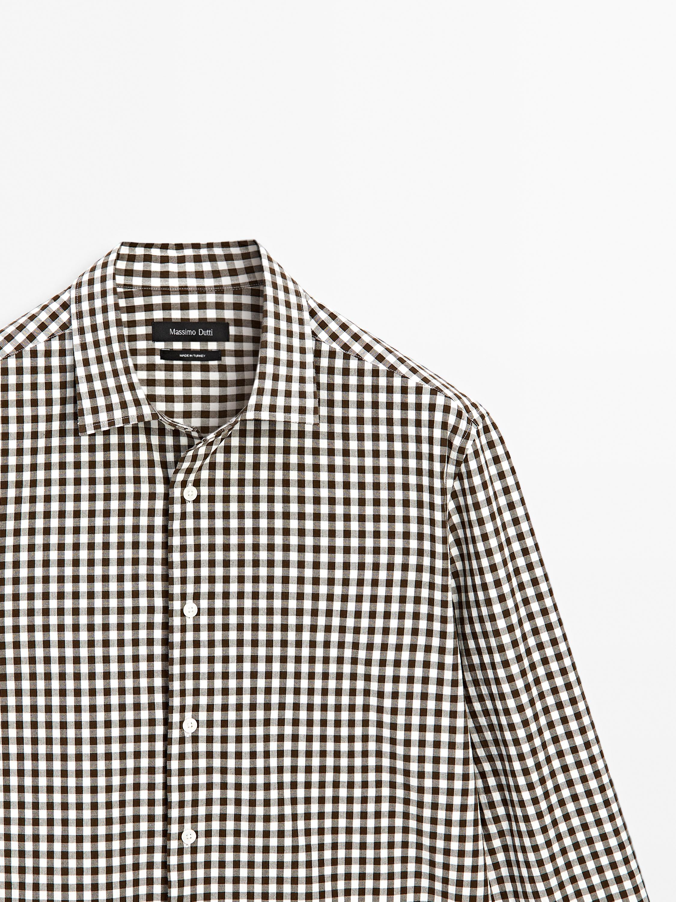 Relaxed fit check shirt