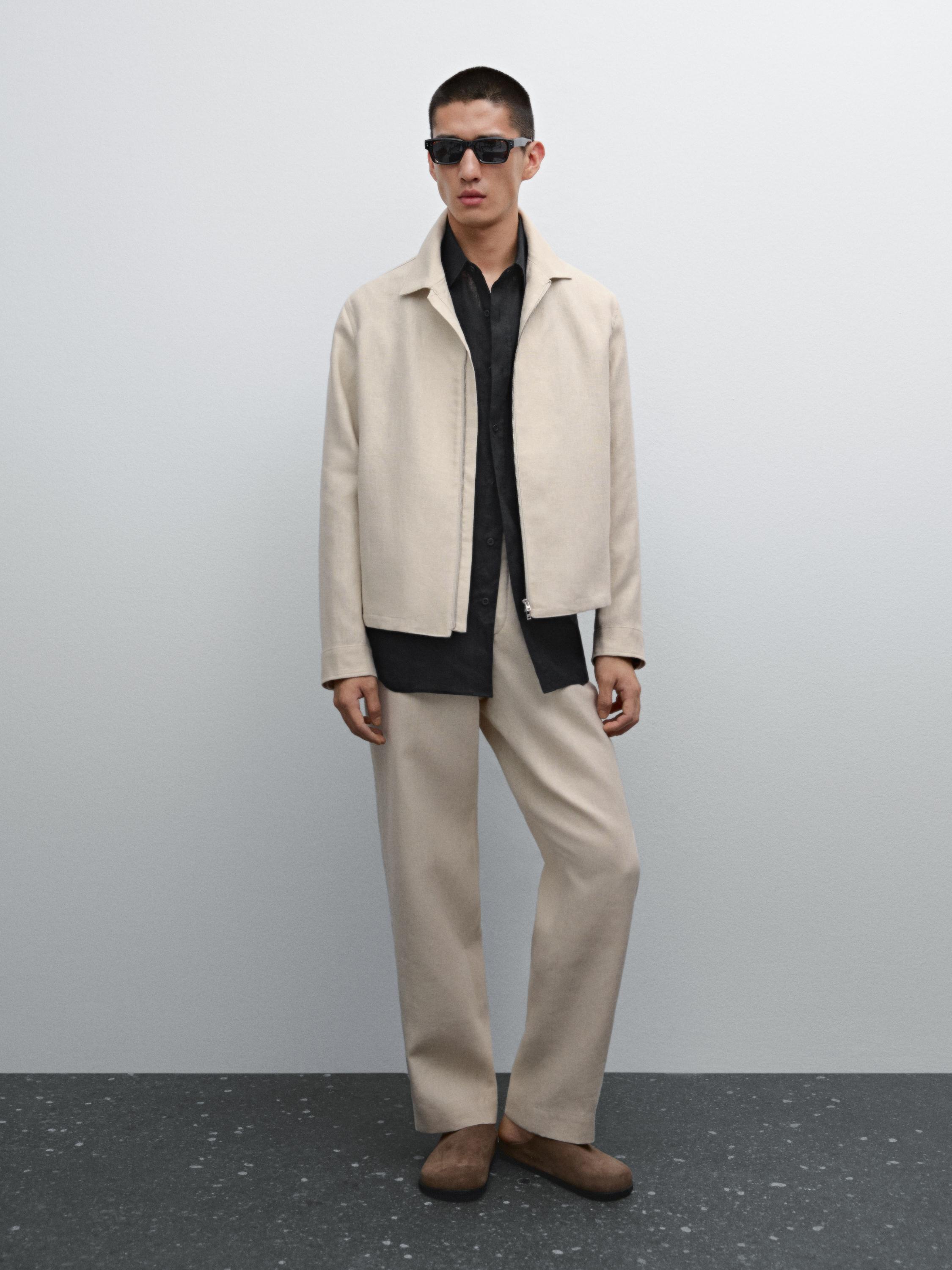 Blouson léger 100 % lin