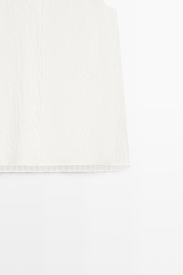 Flowing striped cape top - STUDIO — WHITE 7