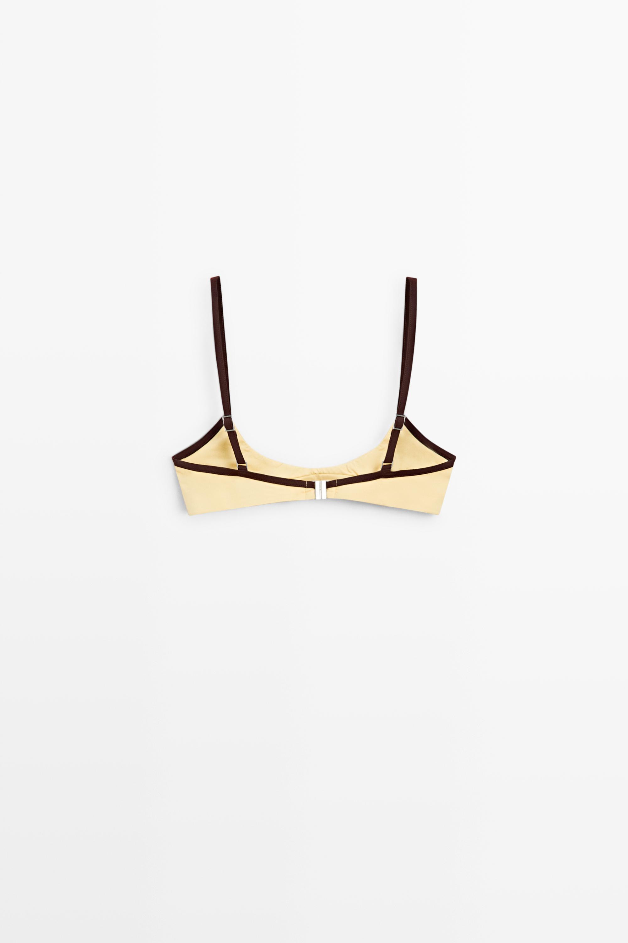 Contrast bikini top — Vanilla