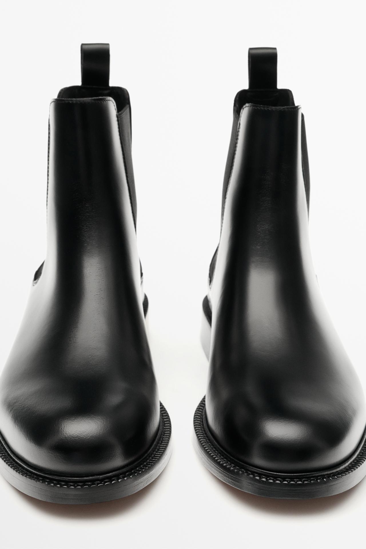 Chelsea boots leather — BLACK