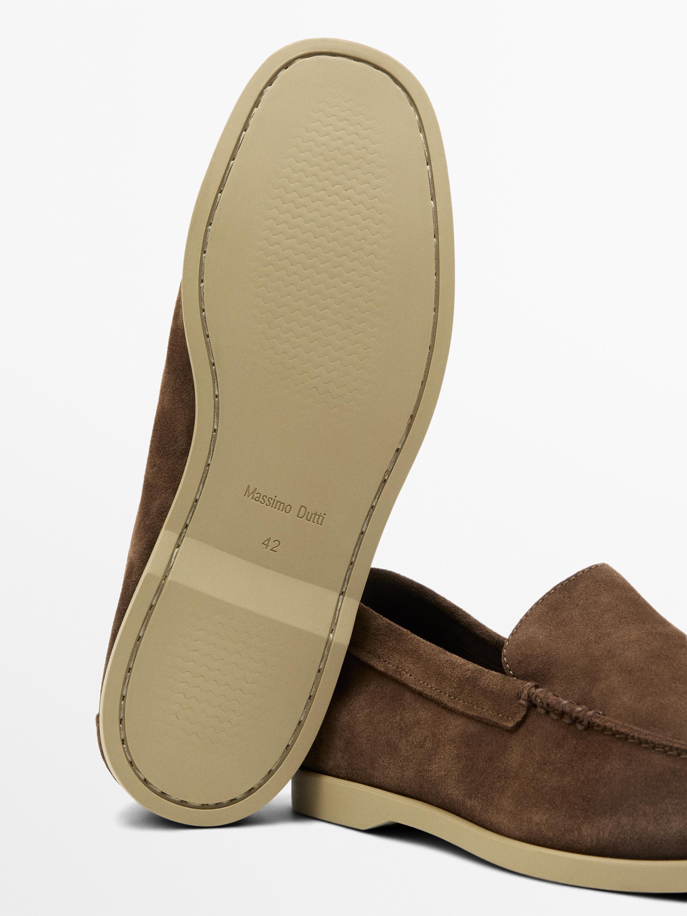 Soft split leather loafers — OCHRE