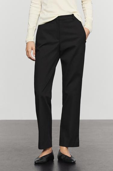 Straight-leg stretch pants — BLACK 3