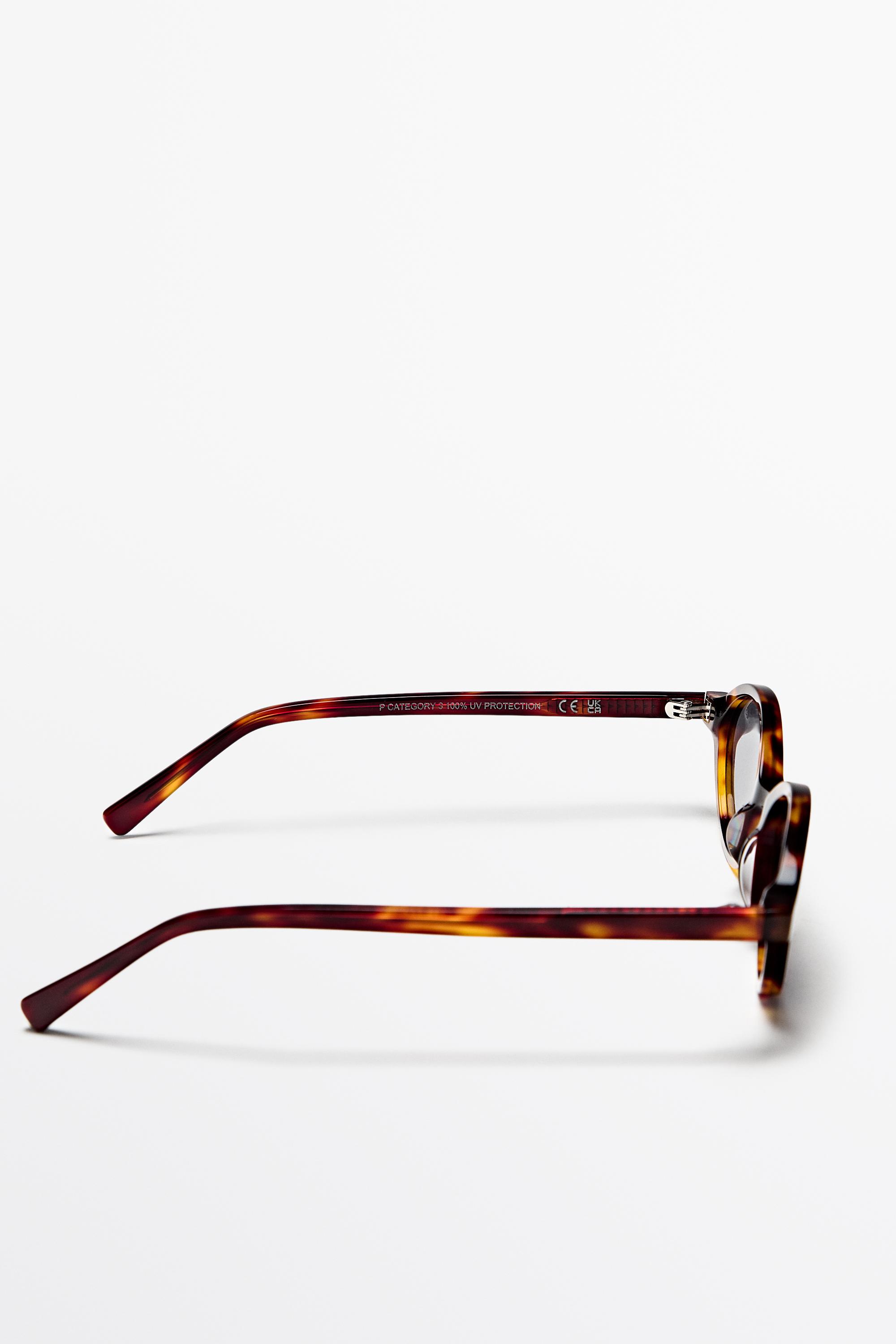 Oval sunglasses — BROWN