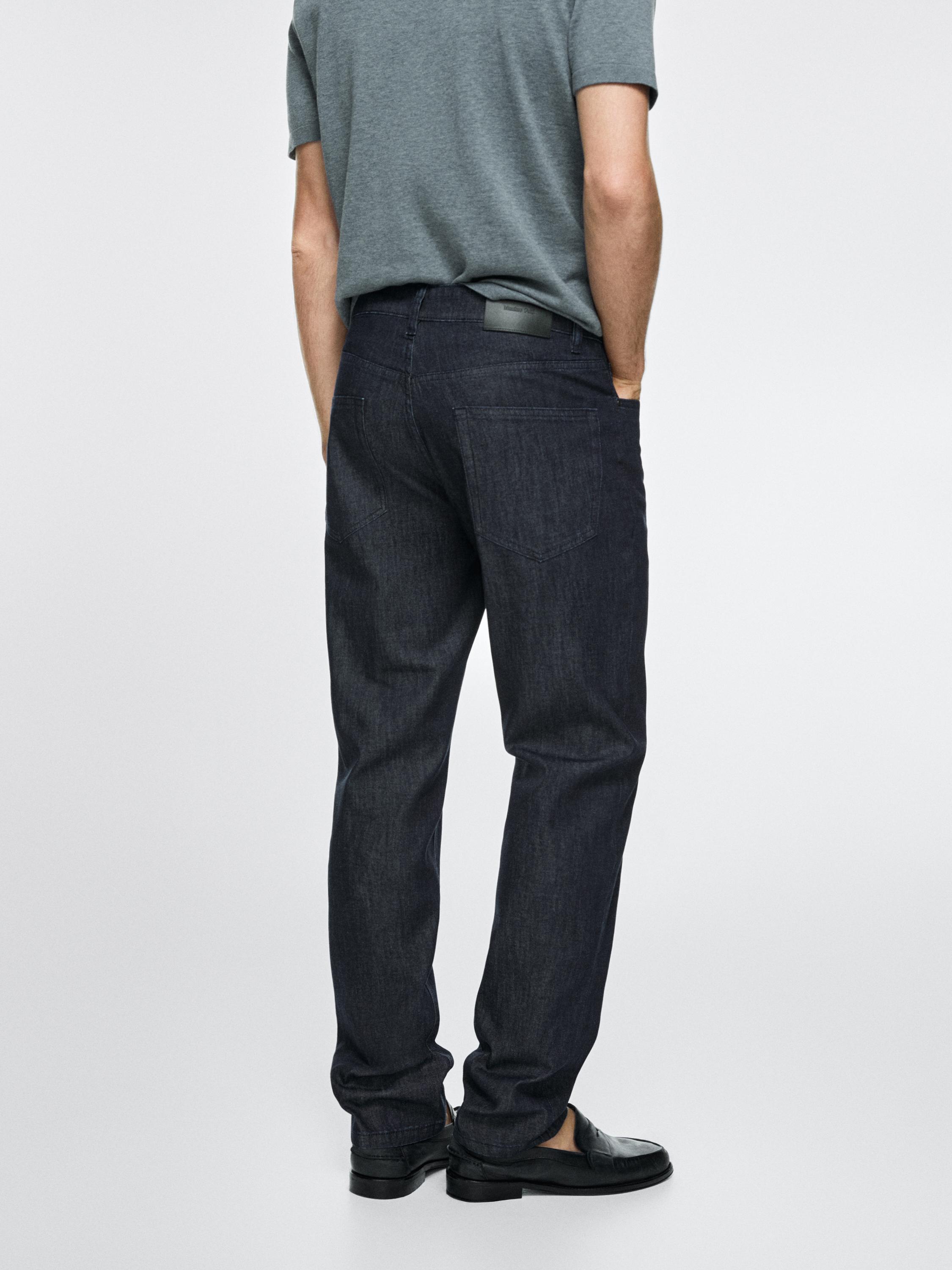 Lightweight tapered fit jeans — NAVY BLUE