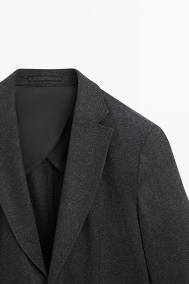 100% wool suit blazer — GREY 4