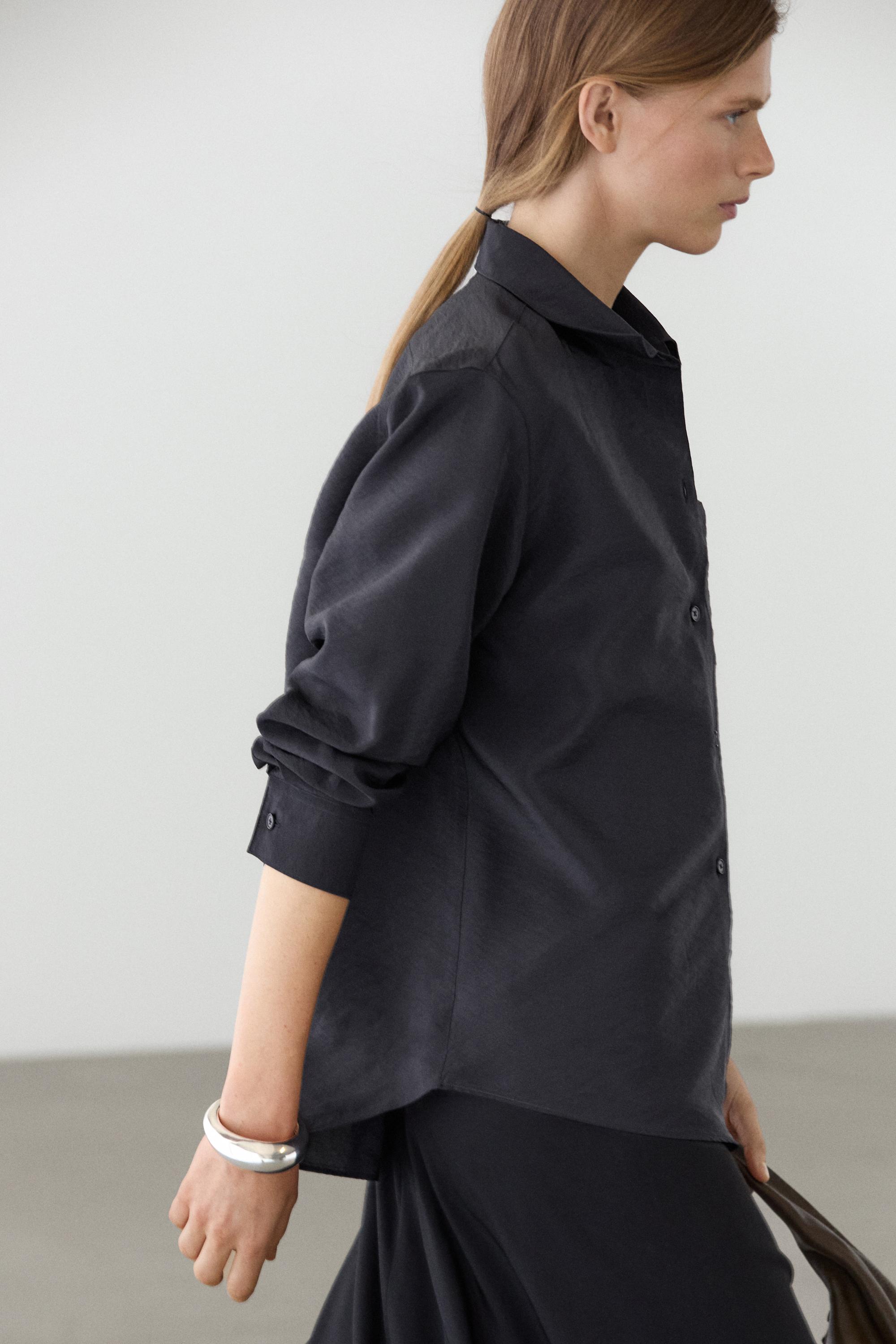 Flowing technical shirt — DARK NAVY