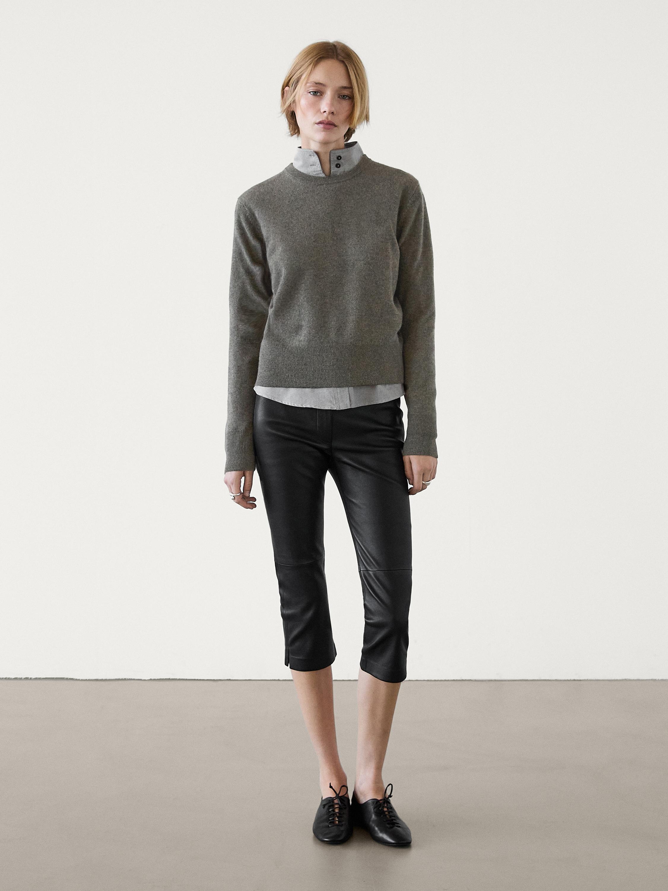 Women s crew neck jumpers Massimo Dutti