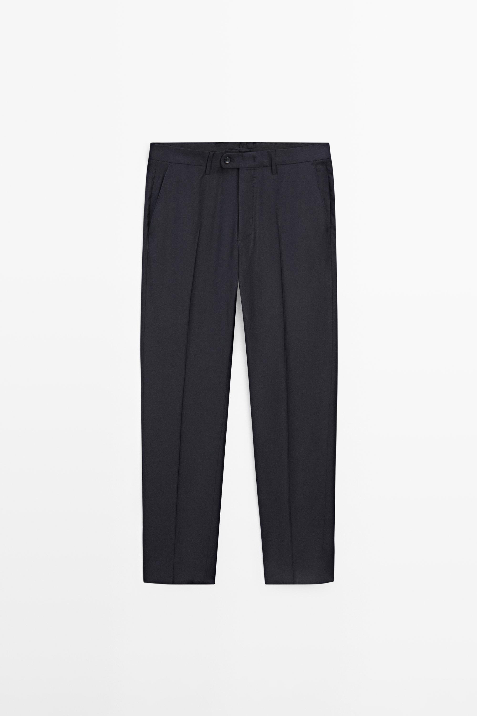 Cold wool suit trousers