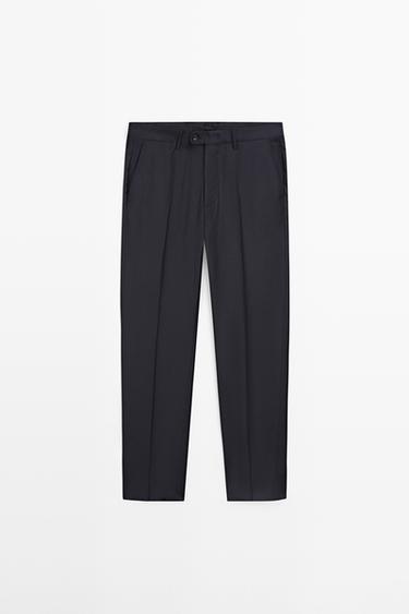 Cold wool suit trousers — NAVY BLUE 2