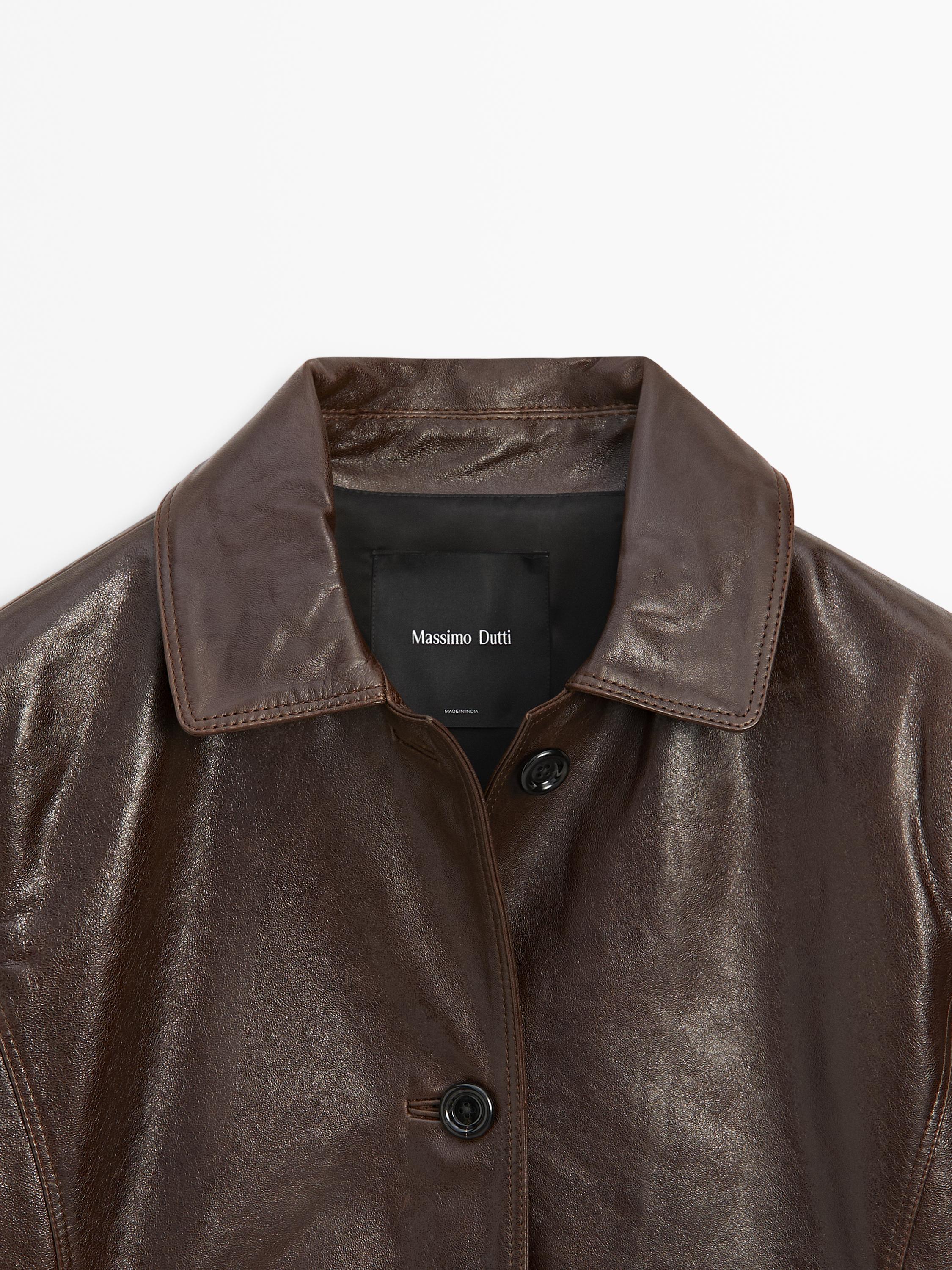 Women's Leather Jackets - Massimo Dutti - US