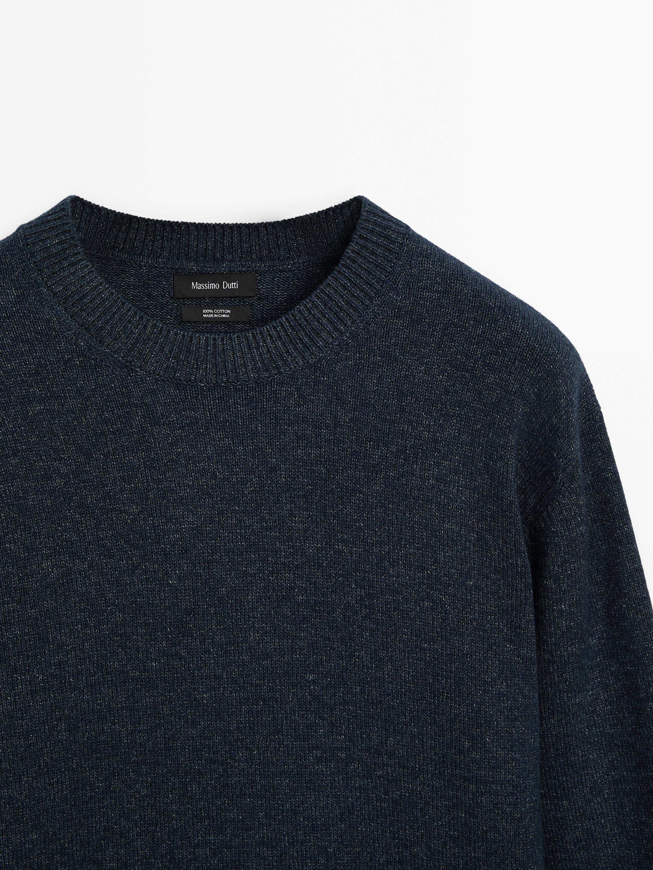 100% cotton knit sweater