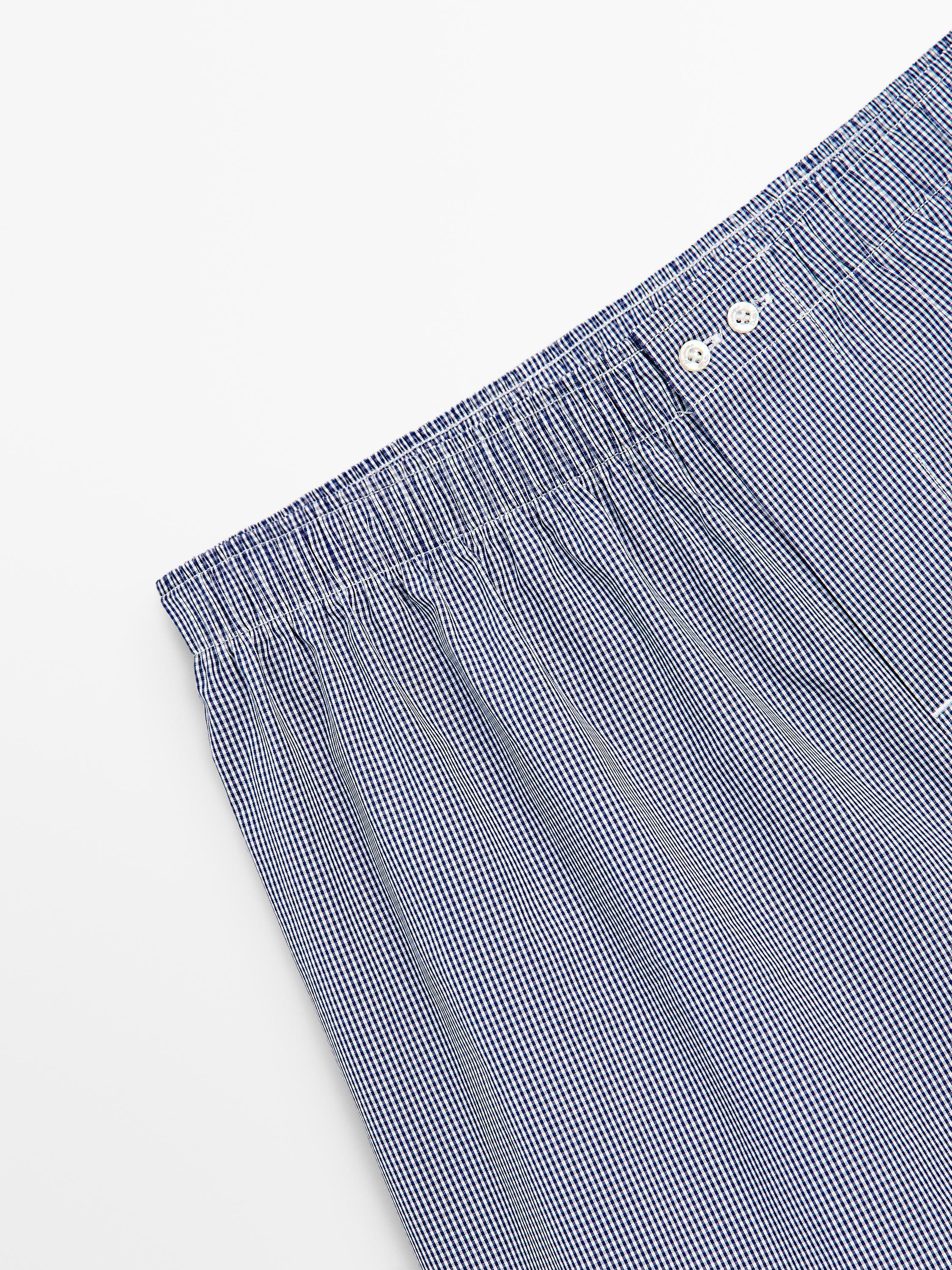 Gingham mini boxers