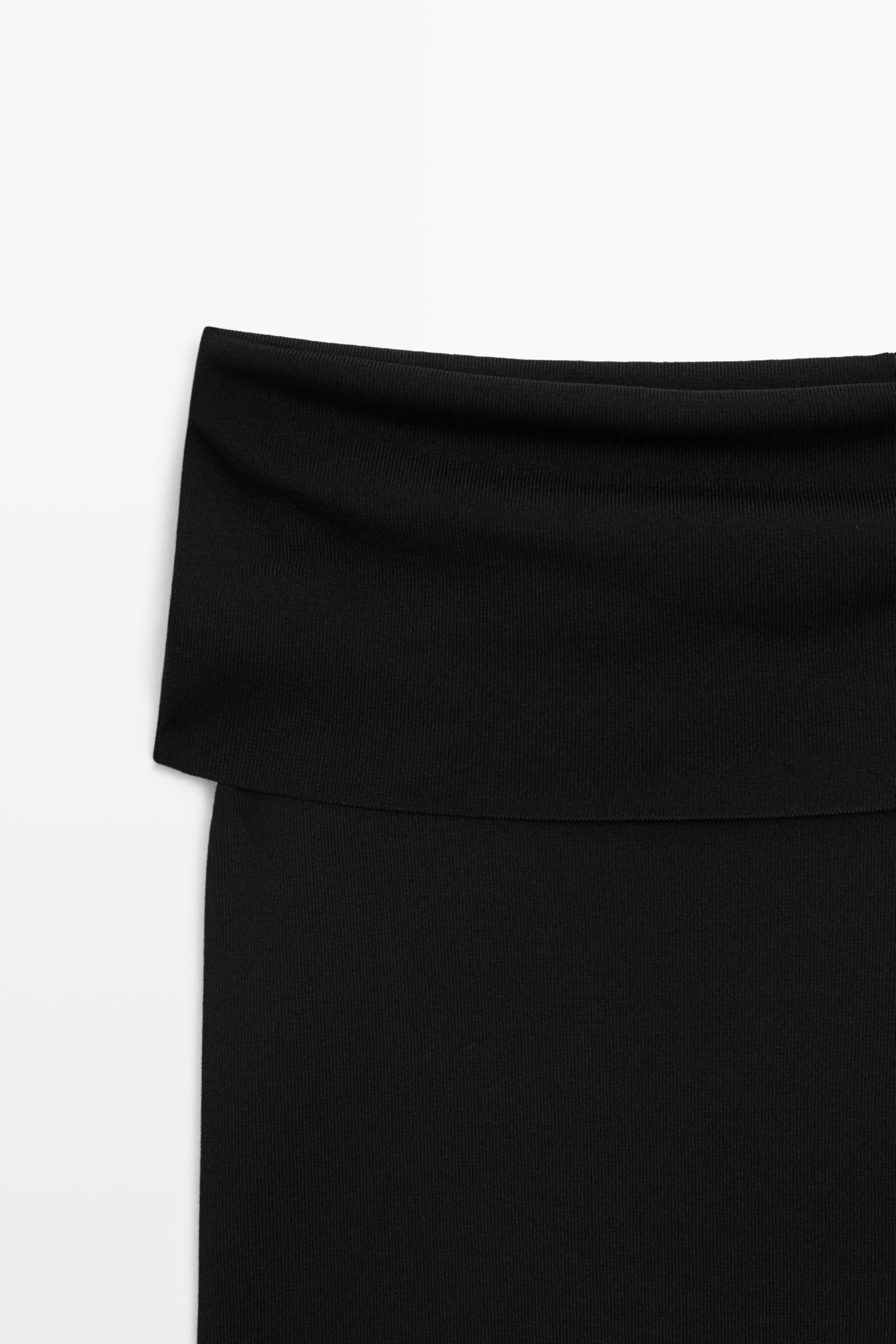 Off-the-shoulder top — BLACK