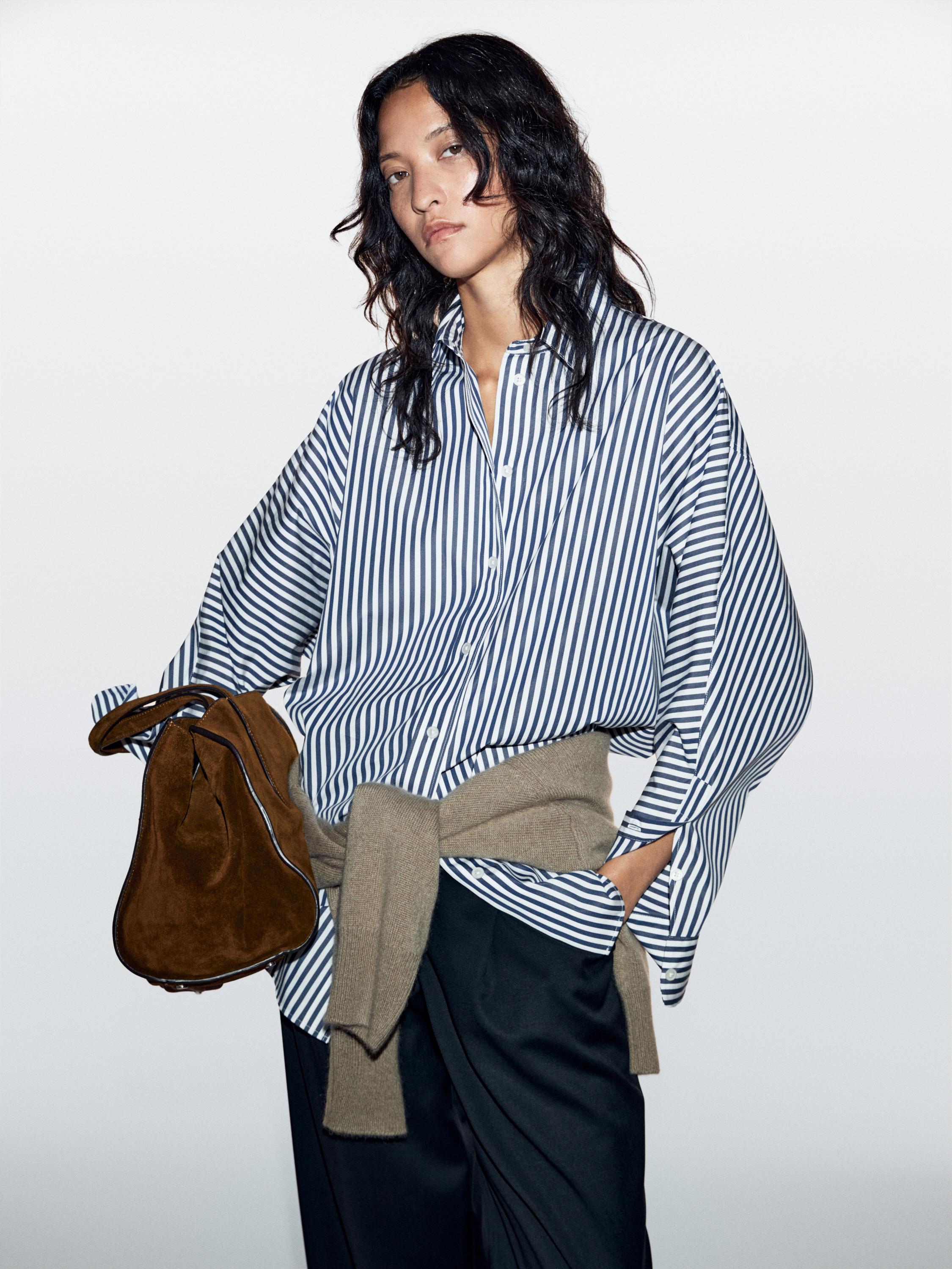 Striped oversize shirt