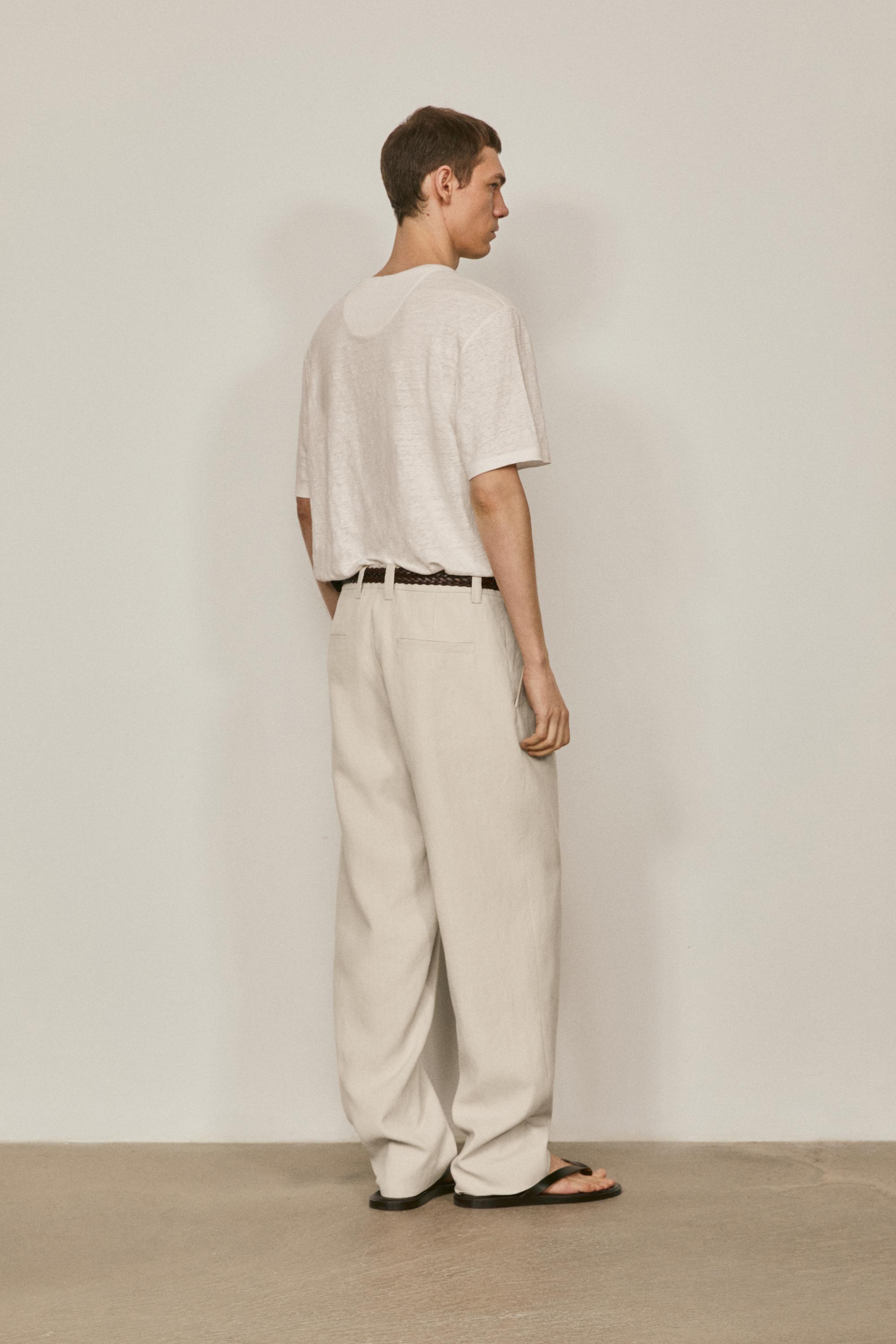 100% linen short sleeve T-shirt - LIMITED EDITION — Off white