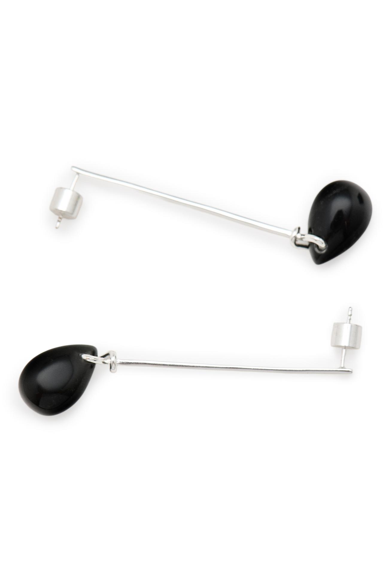 Seed dangle earrings - LIMITED EDITION — BLACK