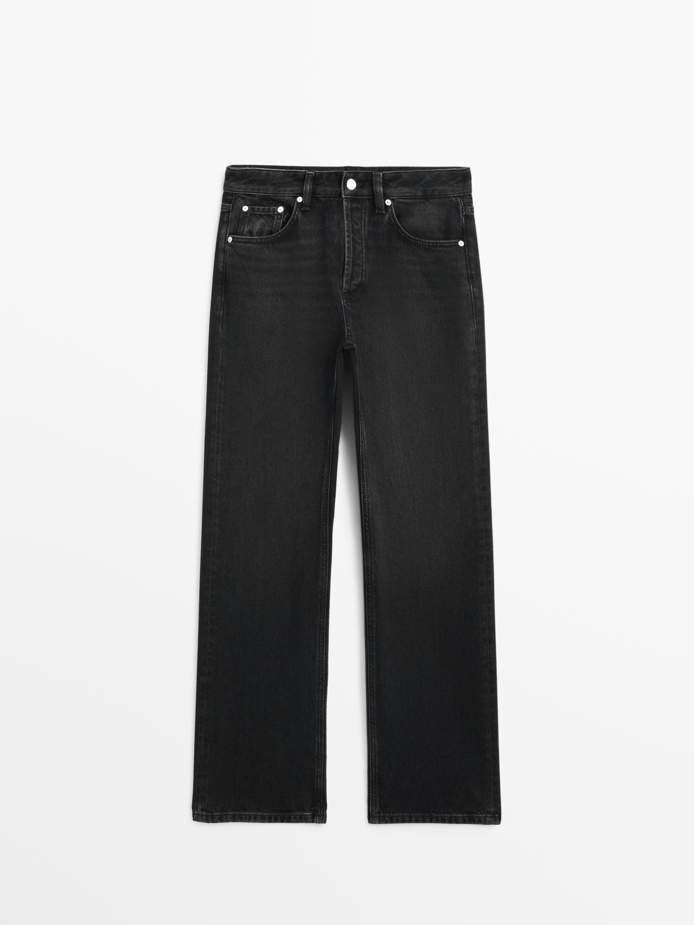 Mid-rise wide-leg full length jeans · Black, Light Blue, Blue · Dressy ...