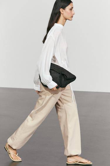 Flowing wrap blouse — CREAM 5