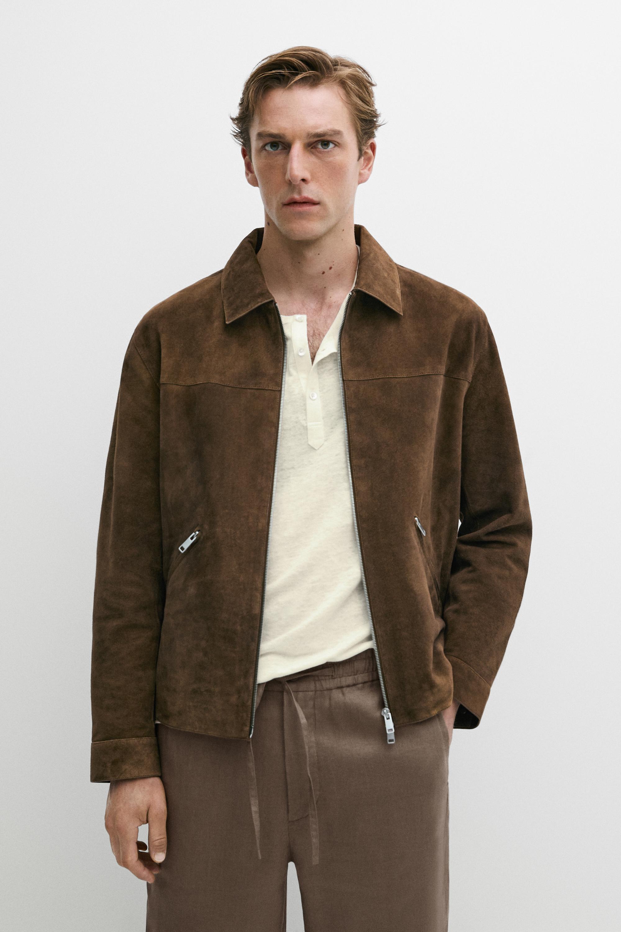 Suède leren jack