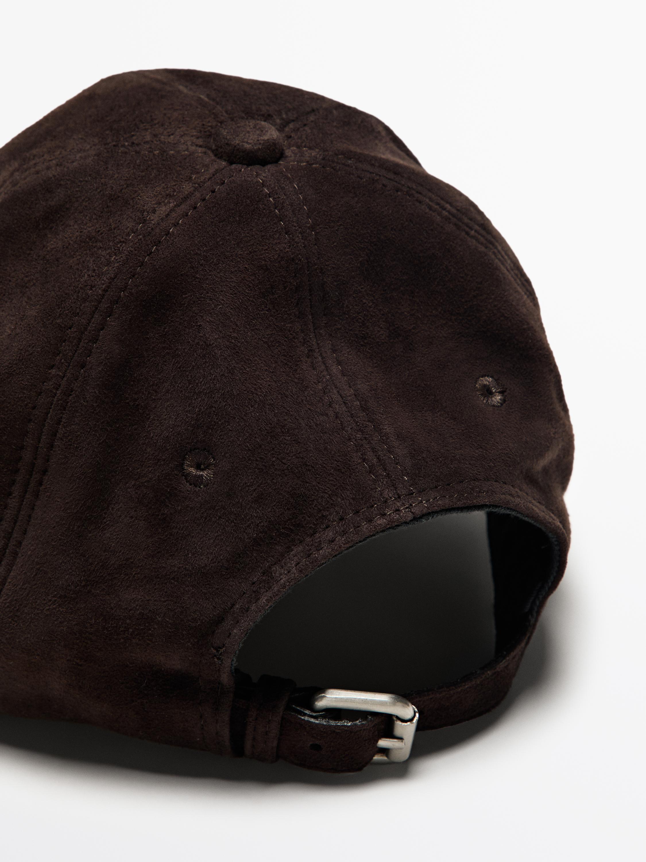 Split leather cap