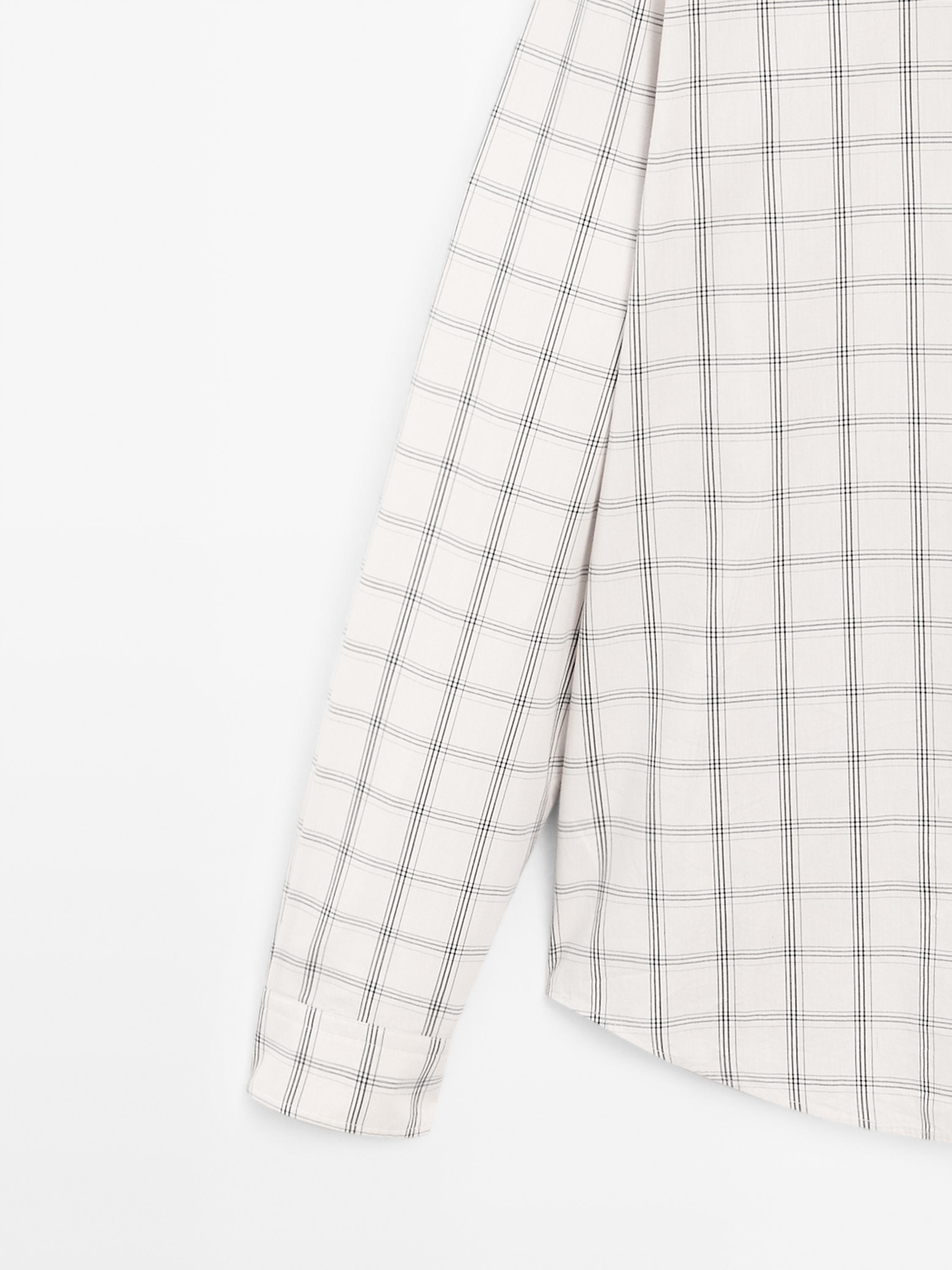 Regular fit check 100% cotton shirt