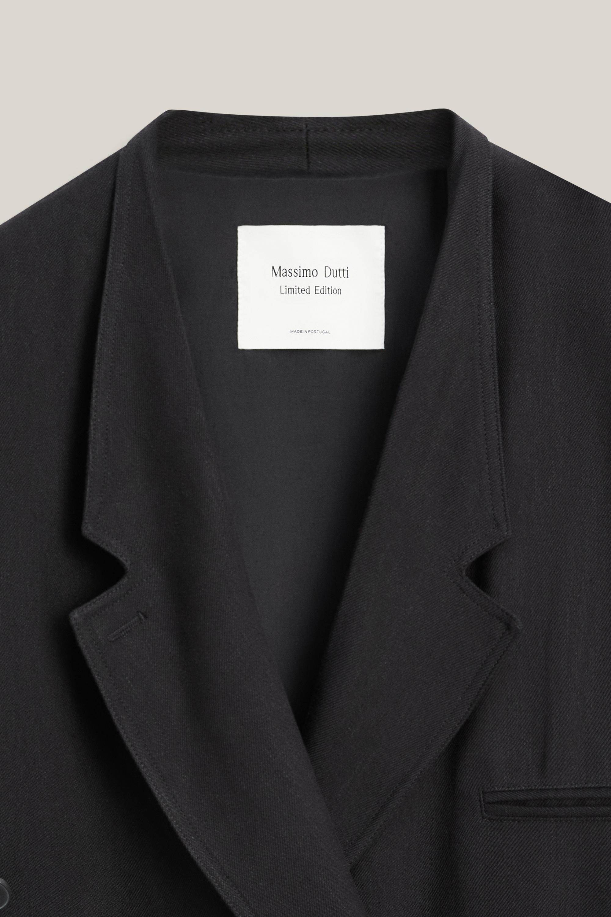 Long double-breasted trench coat - LIMITED EDITION — BLACK