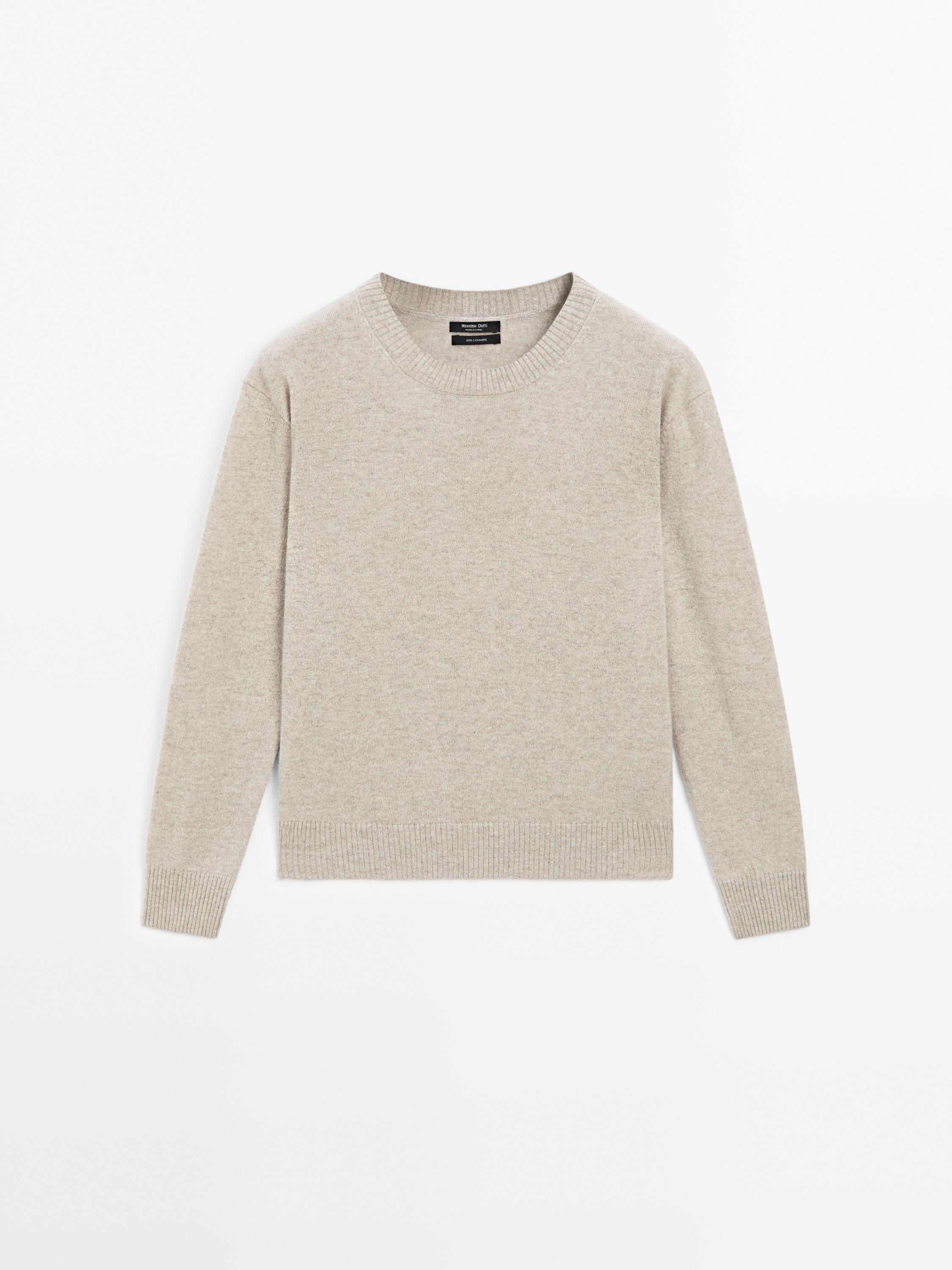 Crewneck jumper 100% cashmere