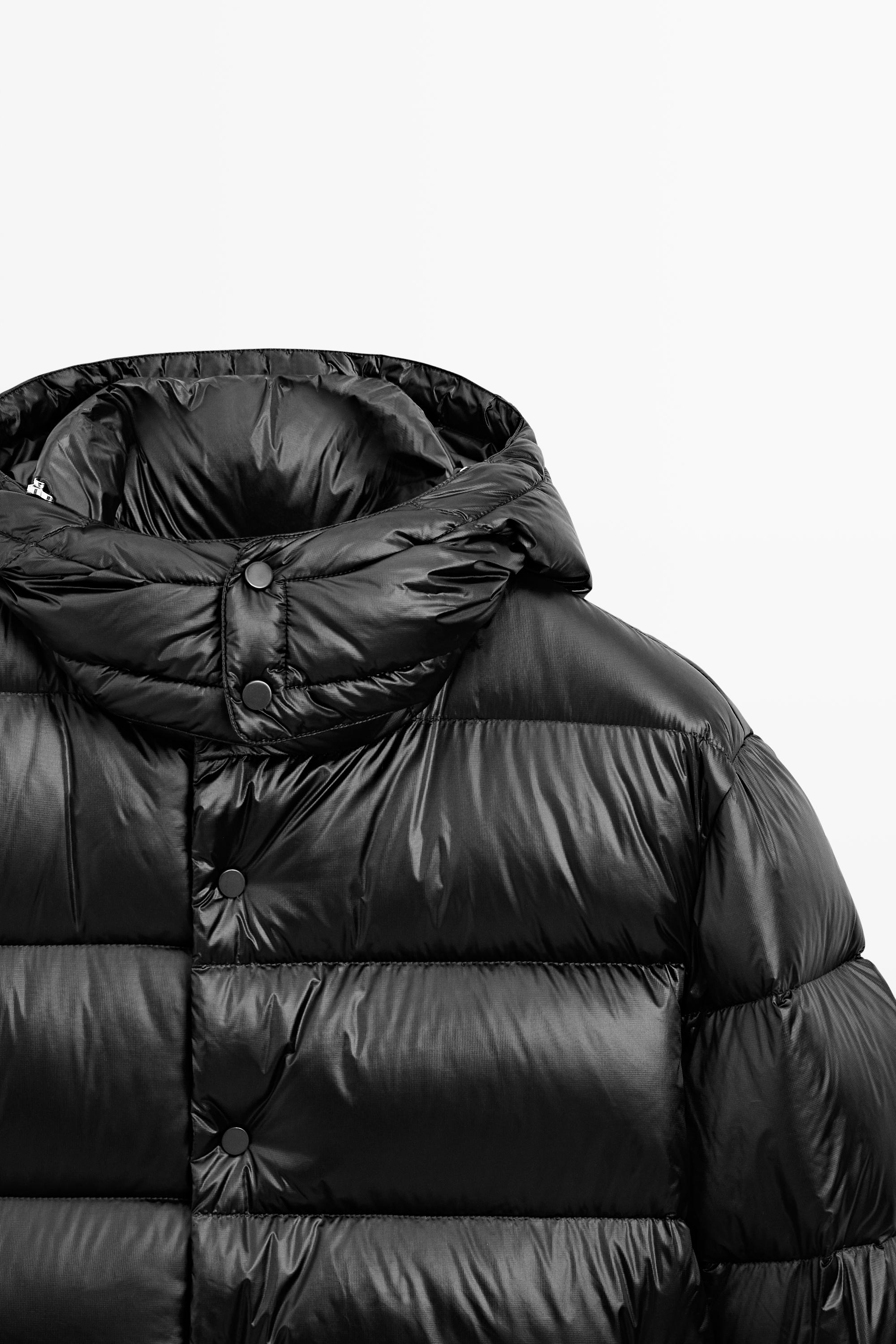 Satin down jacket
