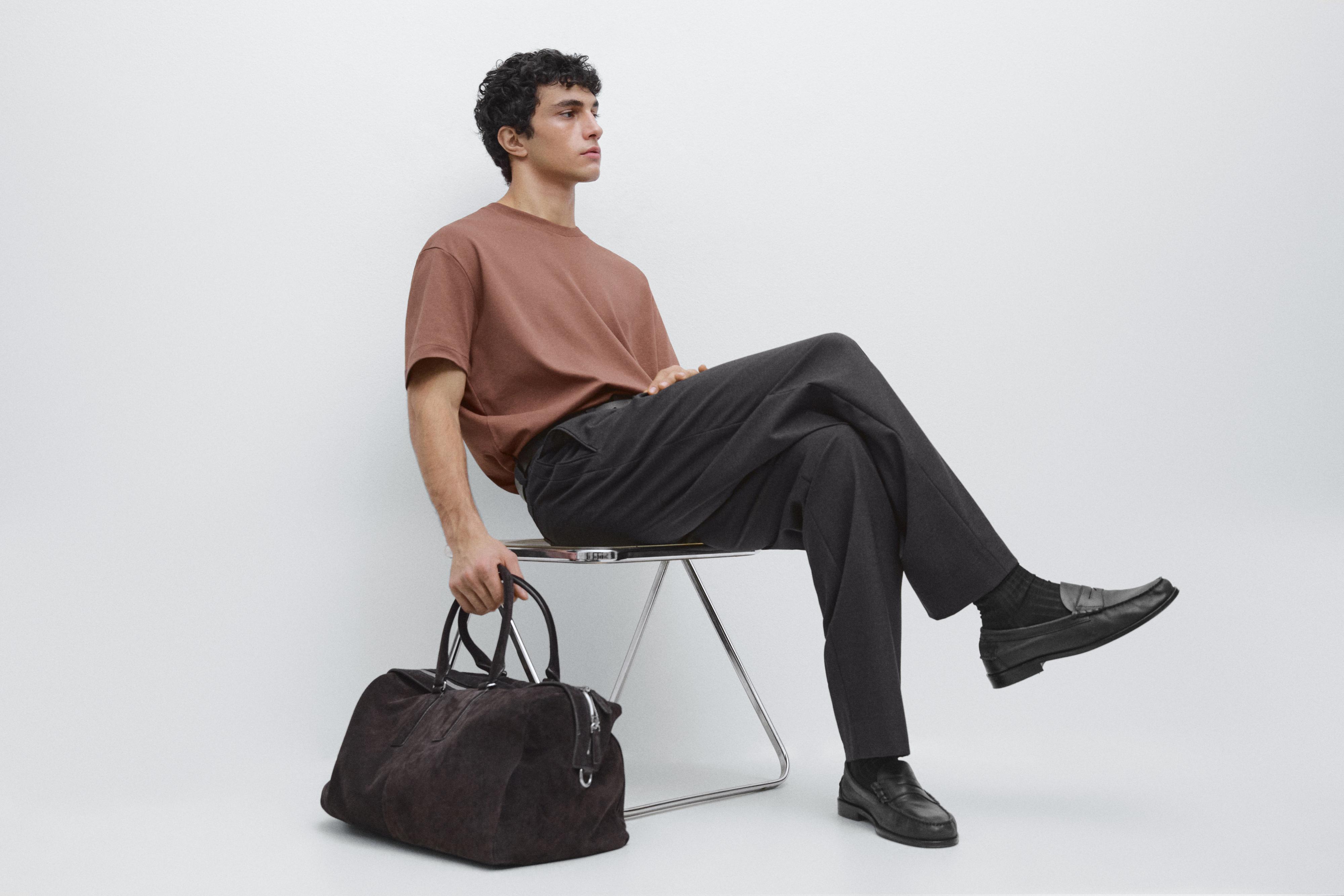 100% cotton short sleeve T-shirt — TERRA-COTTA