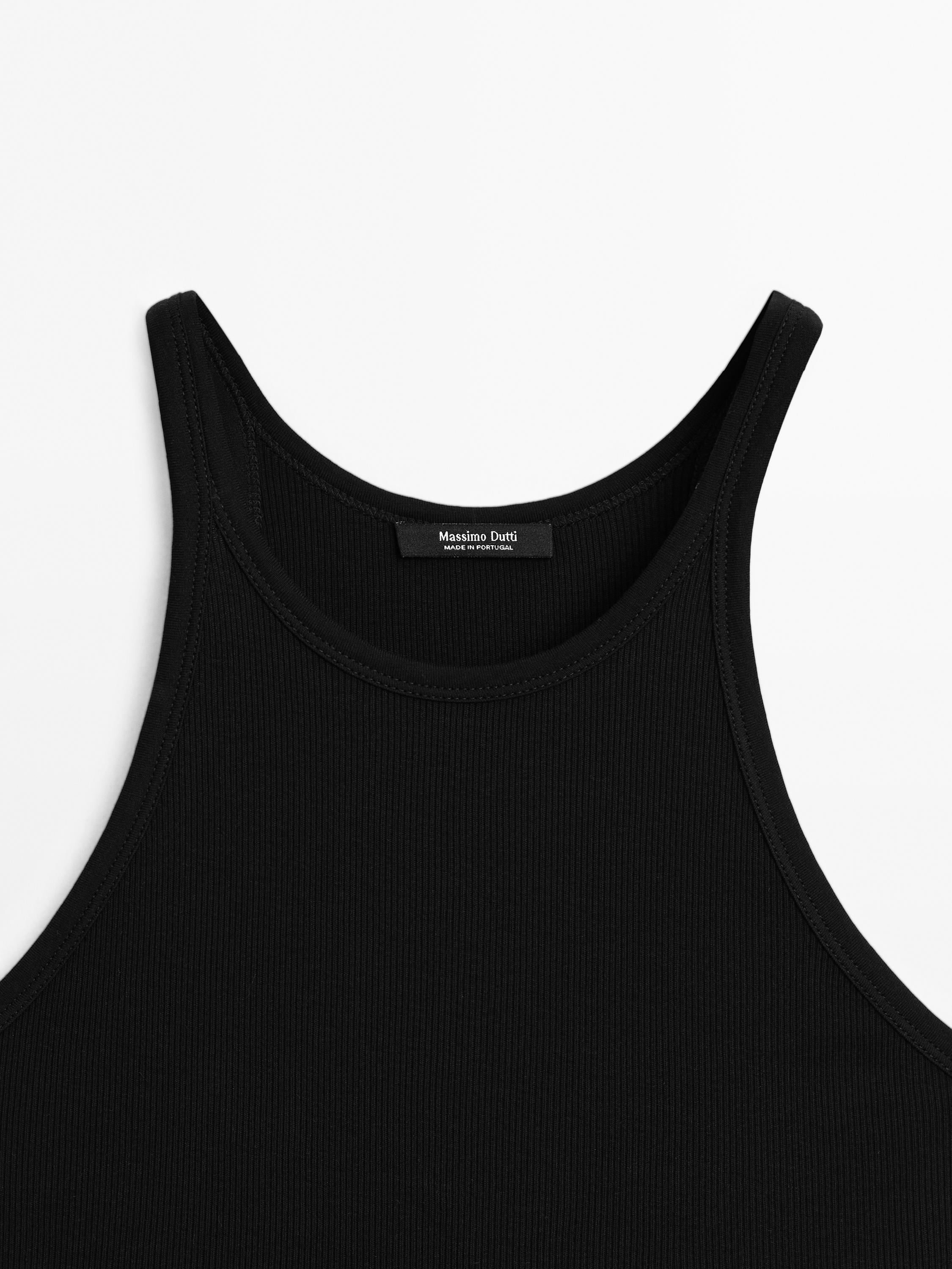 100% cotton halter top