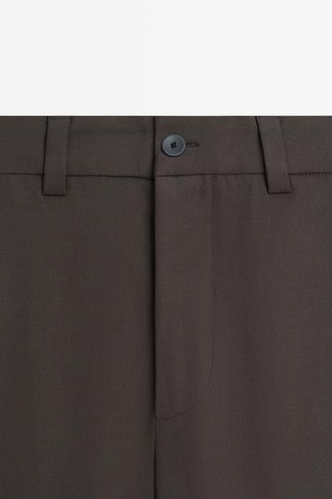 100% cool wool total look pants — BROWN 9