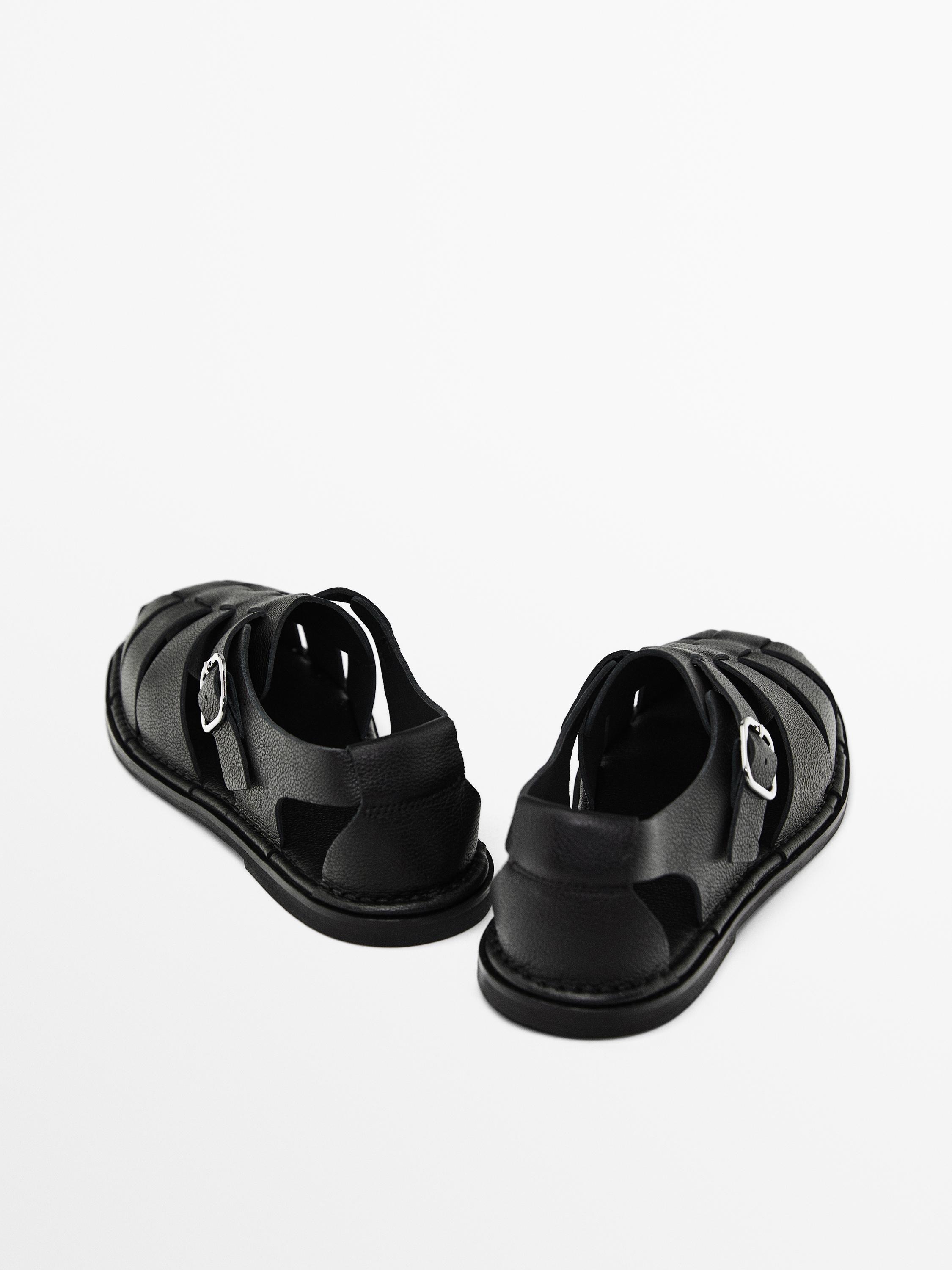 Sandalia cangrejera piel - Limited edition