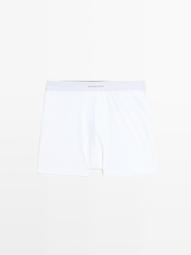 Boxers with logo waistband — WHITE