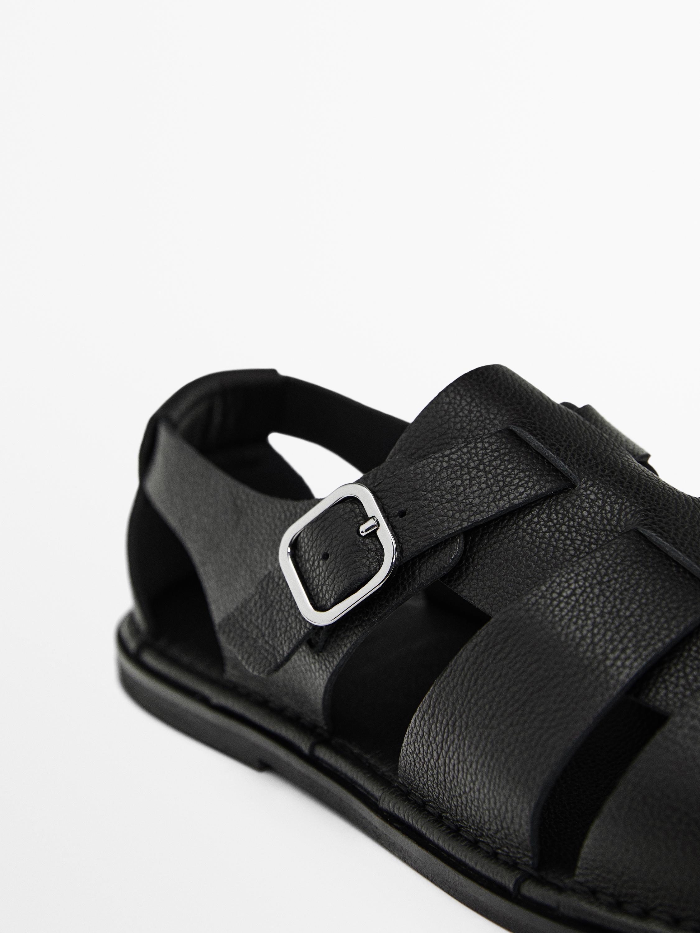 Sandalia cangrejera piel - Limited edition