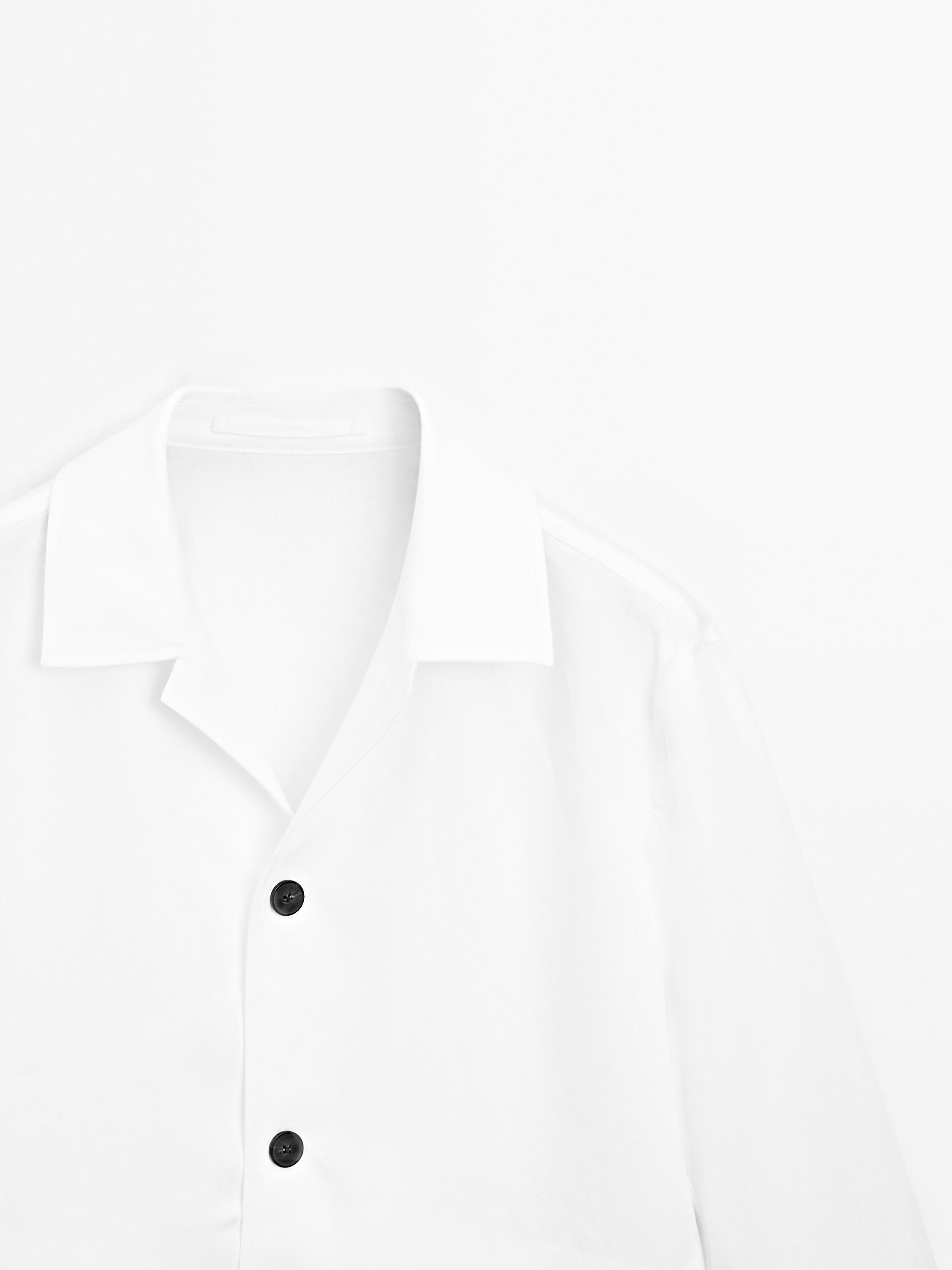 Lightweight 100% linen overshirt