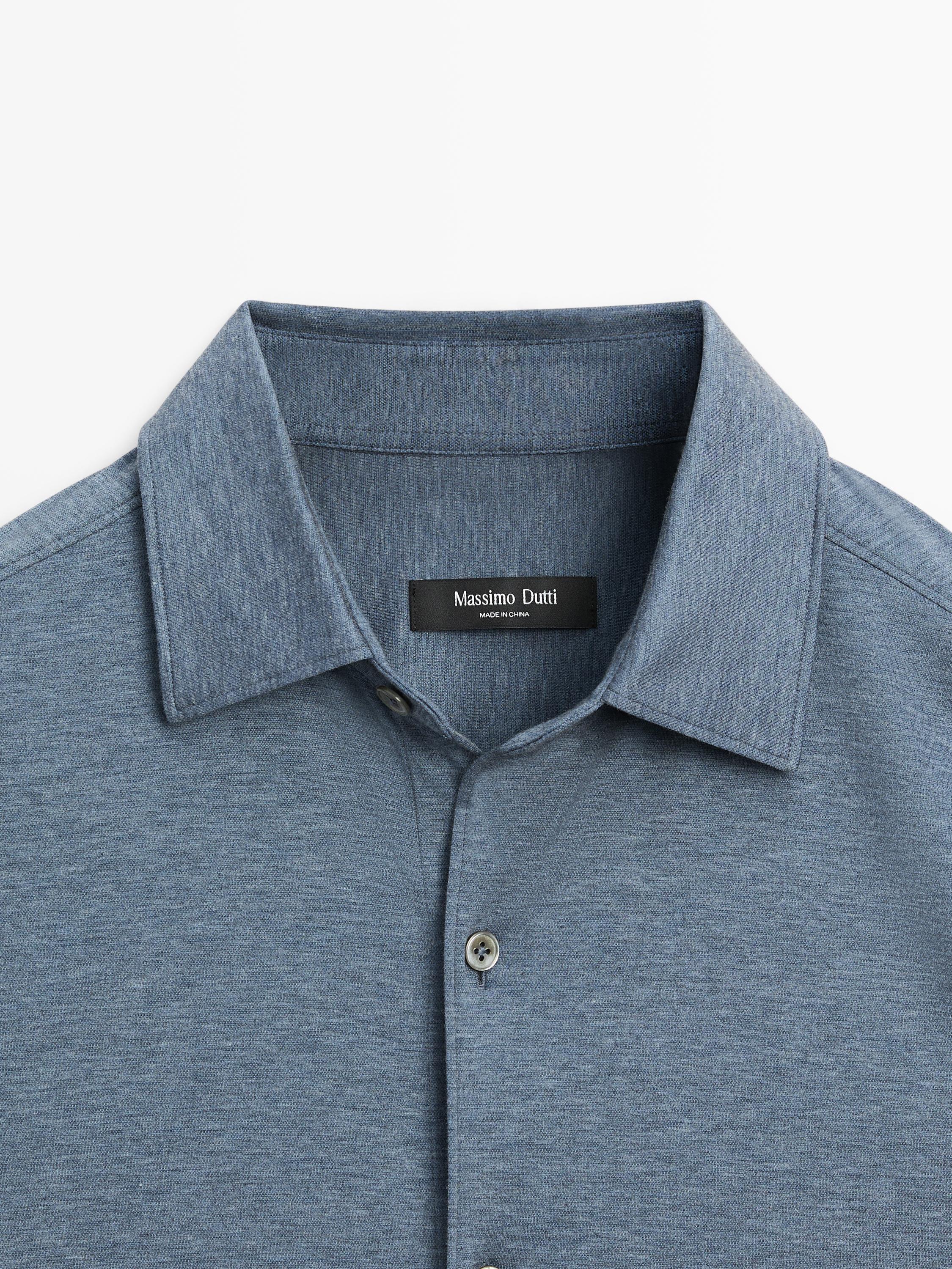 Slim-Fit-Hemd aus Stretchgewebe