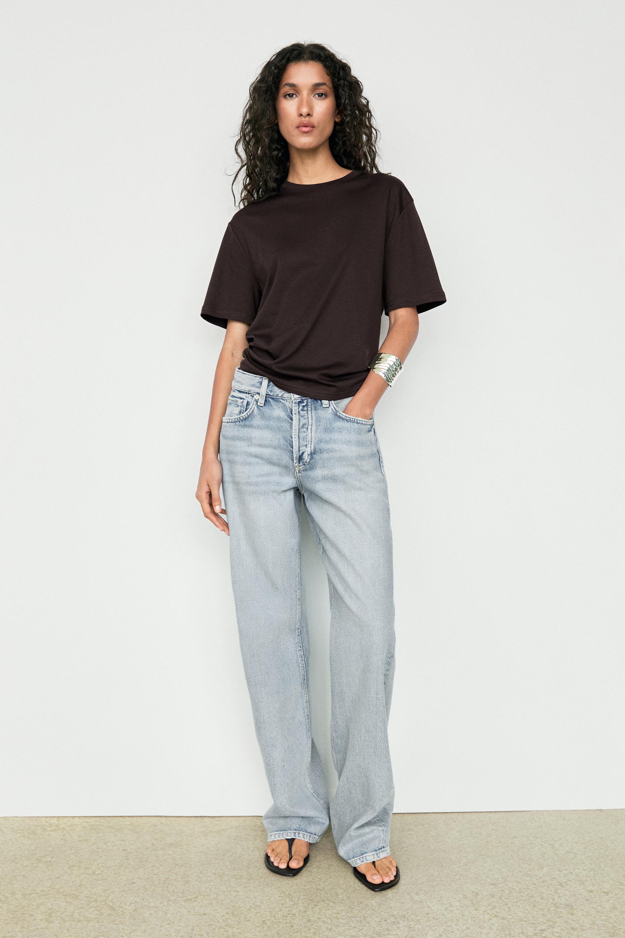 100% cotton short-sleeve T-shirt — BROWN
